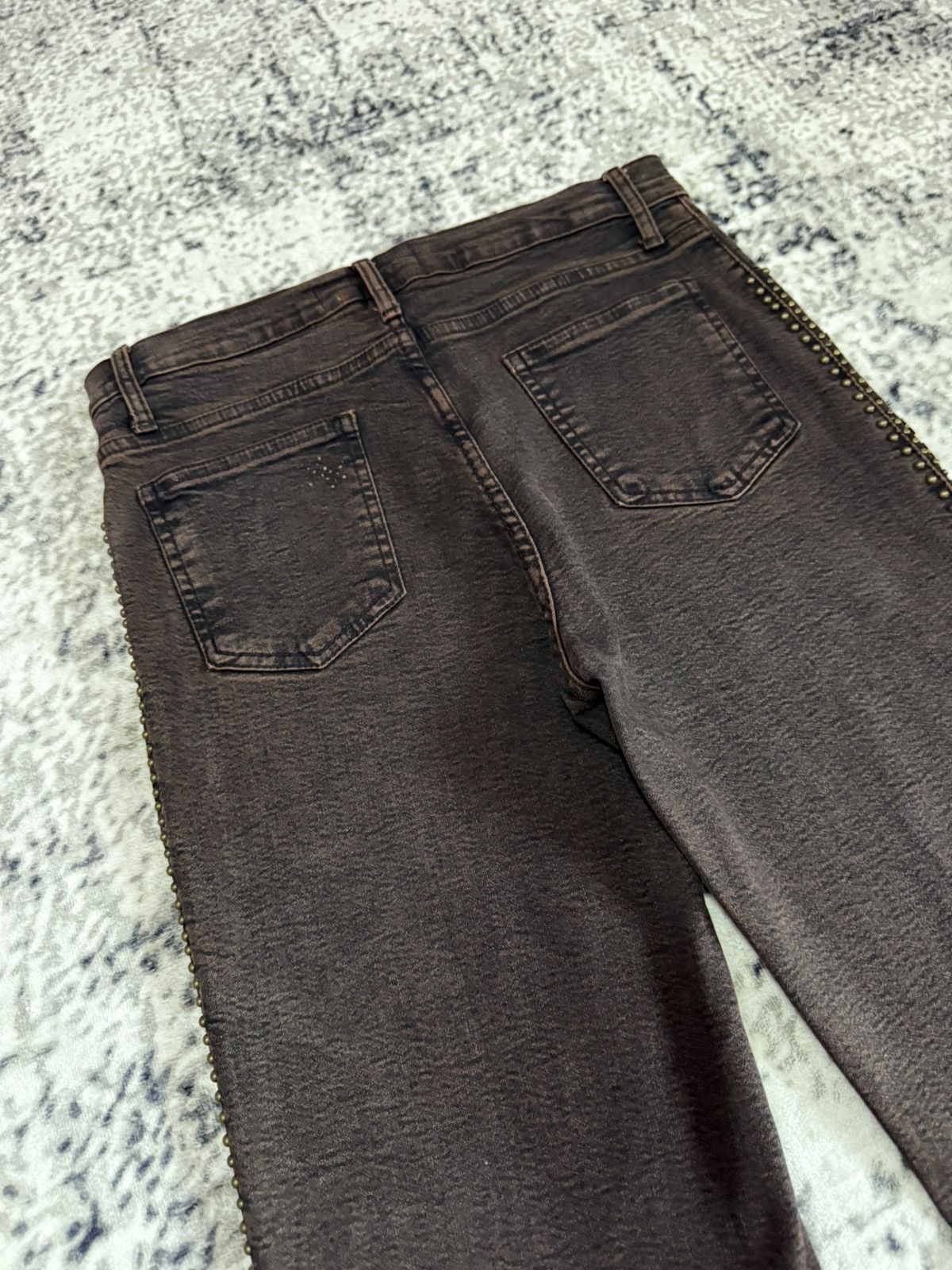 Tornado Mart Tornado Mart Style Embroidery Studded Tribal Flare Jeans Size US 28 / EU 44 - 13 Thumbnail