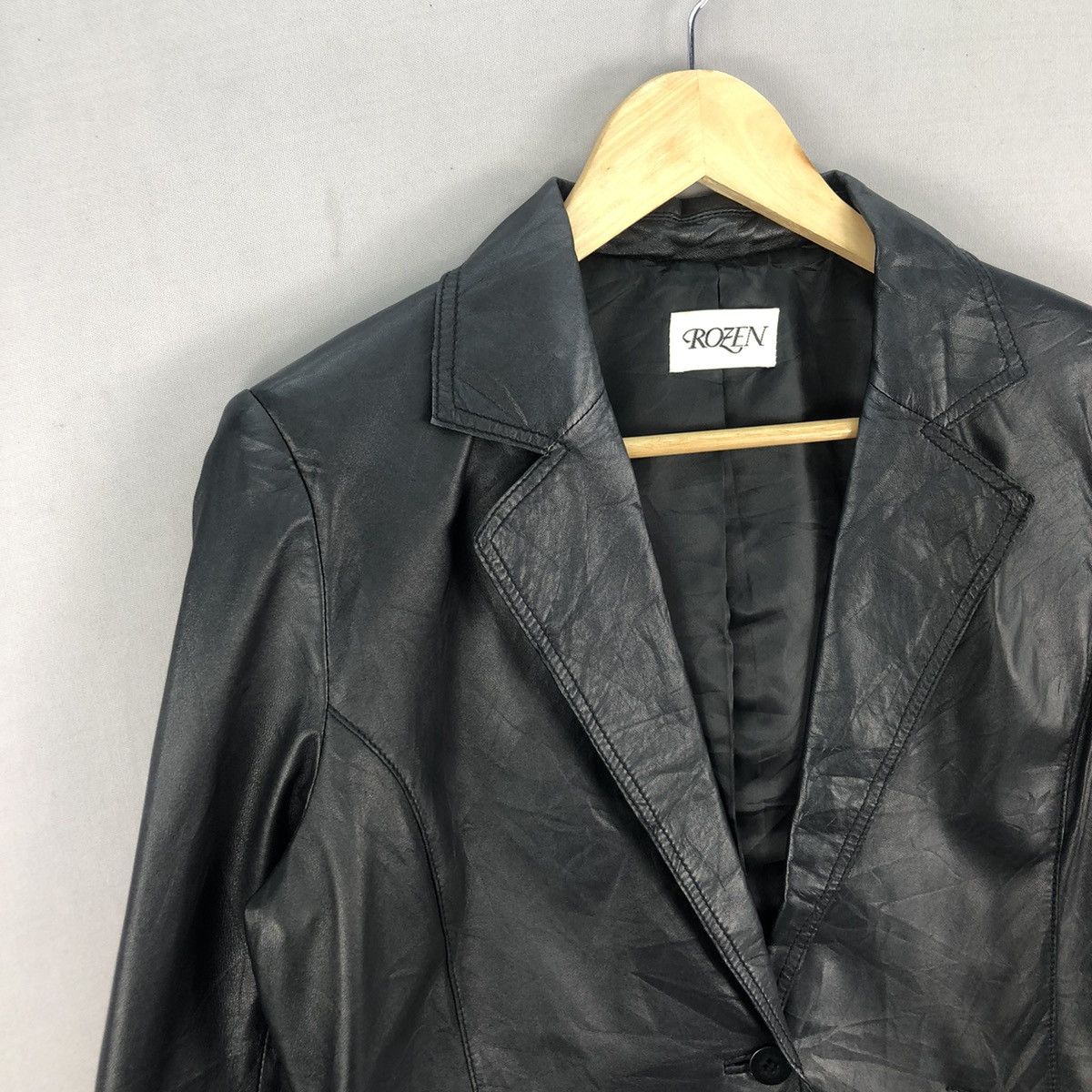Japanese Brand Sheepskin Rozen Soft Leather Blazer Jacket Size US S / EU 44-46 / 1 - 2 Thumbnail