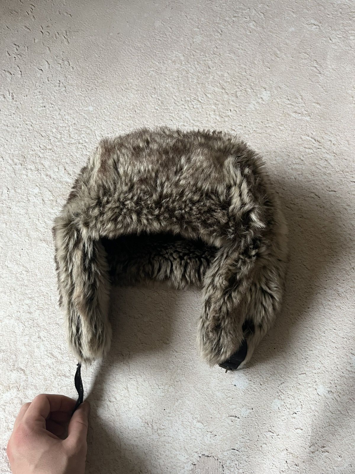 Other Faux Fur Trapper Hat / Wolf Grey Ushanka Size ONE SIZE - 2 Thumbnail