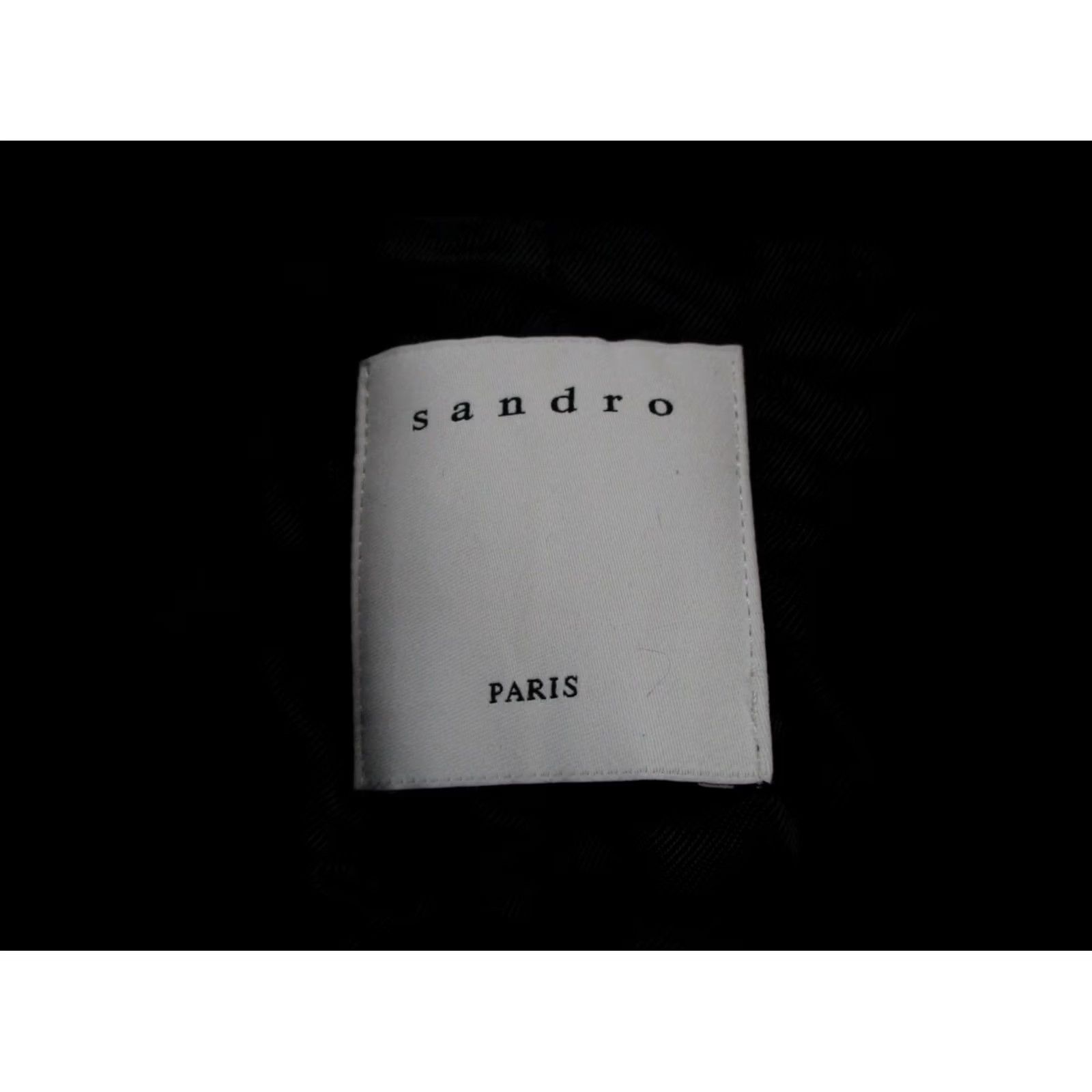 Sandro Sandro Jacket Black Wool Blend Coat Designer Outdoors Overcoat Casual 38 Women Size XS / US 0-2 / IT 36-38 - 6 Thumbnail