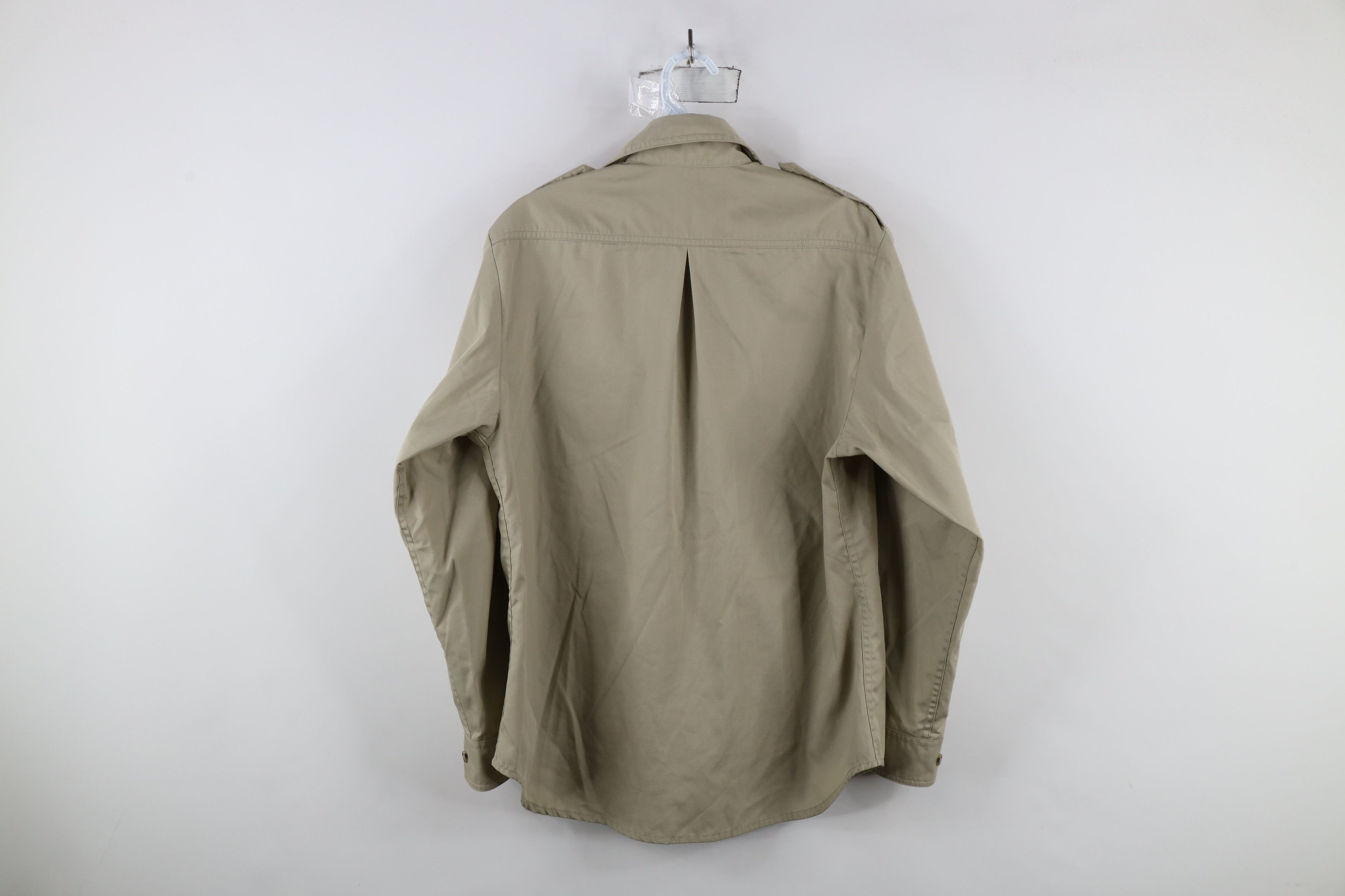 Tilley × Vintage Vintage 90s Tilley Endurables Collared Button Shirt Beige Size S / US 4 / IT 40 - 9 Thumbnail
