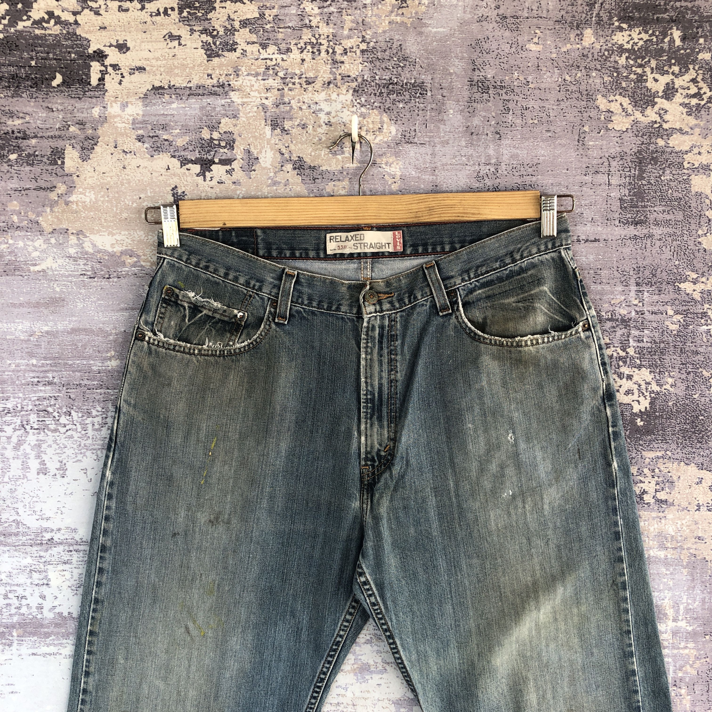 Levi's Vintage Levis Baggy Jeans Levi's 559 Faded Light Wash Denim Size US 34 / EU 50 - 3 Thumbnail