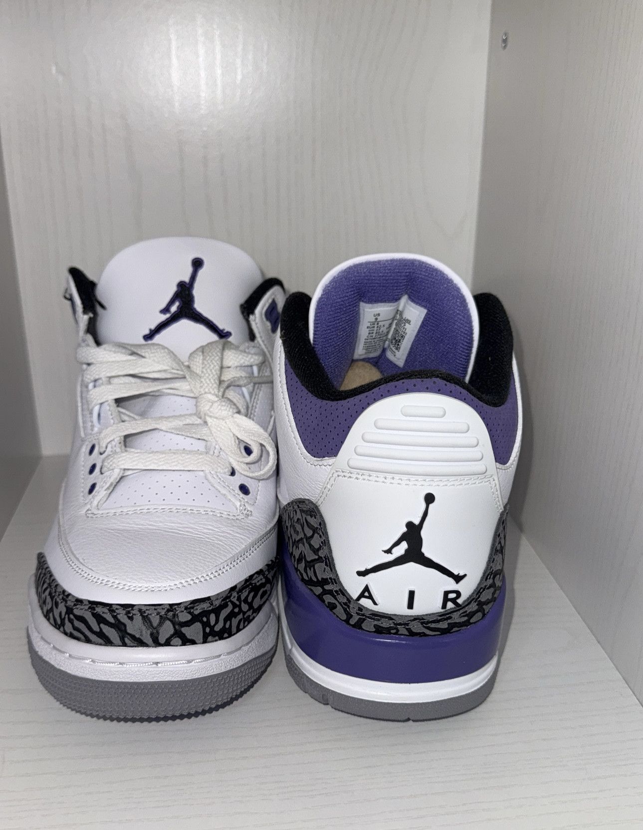 Nike Air Jordan 3 Retro 'Dark Iris' Size US 9 / EU 42 - 4 Thumbnail