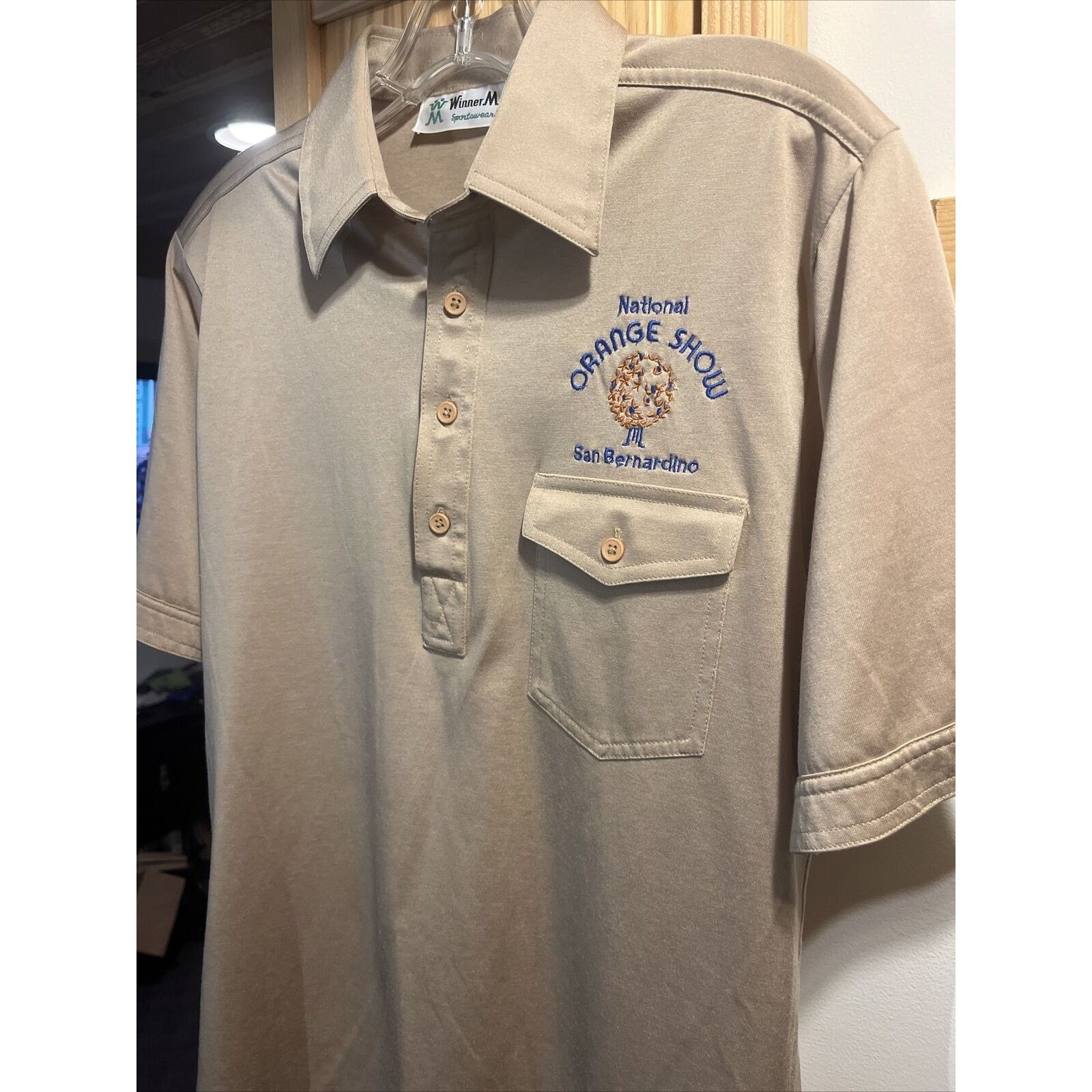 Other Winner Mate Vintage Men’s M Gold SS Polyester Polo Shirt Size US M / EU 48-50 / 2 - 11 Thumbnail