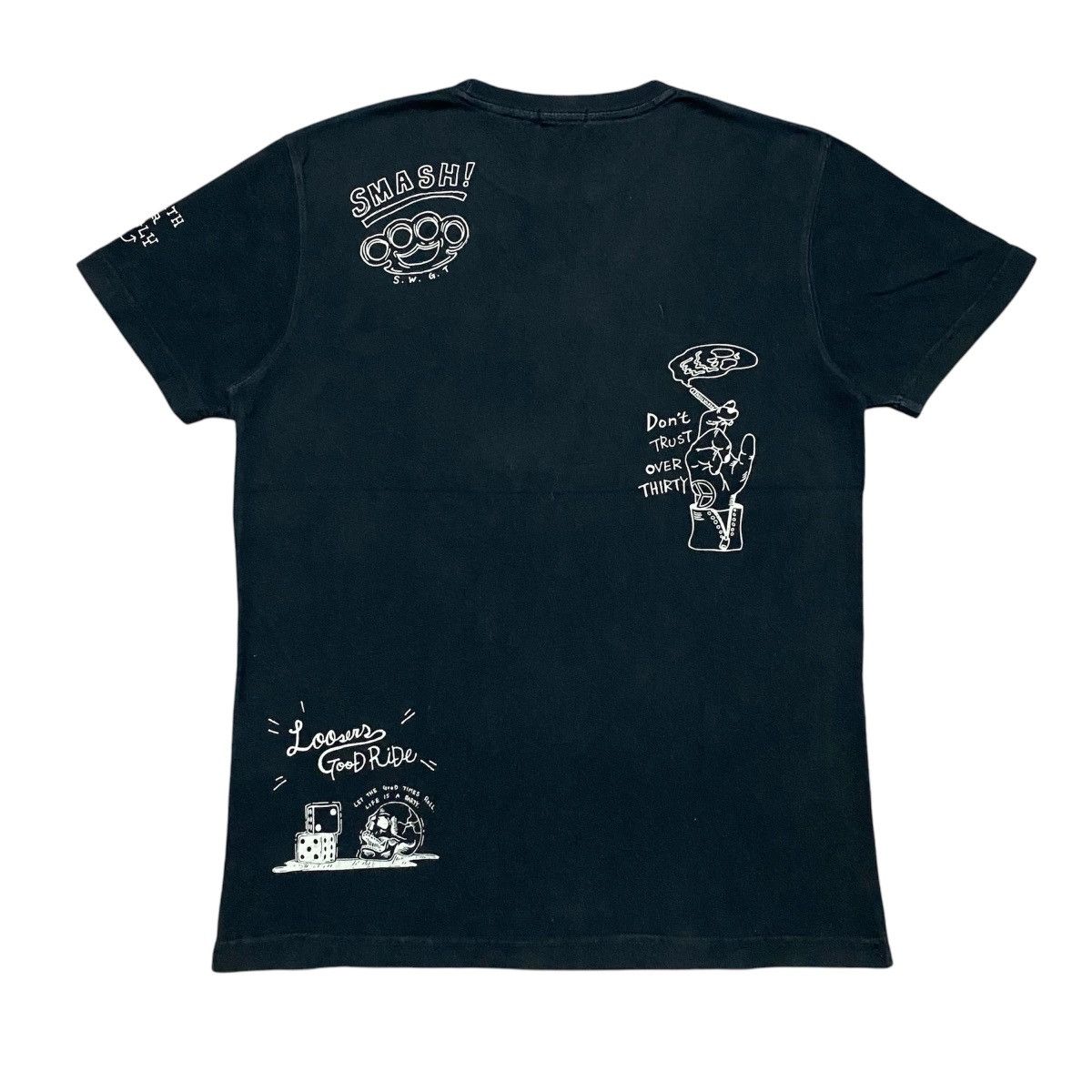 Japanese Brand Rare‼️🔥Skull Works Loosers Death Or Groly T-Shirt Size US S / EU 44-46 / 1 - 2 Thumbnail