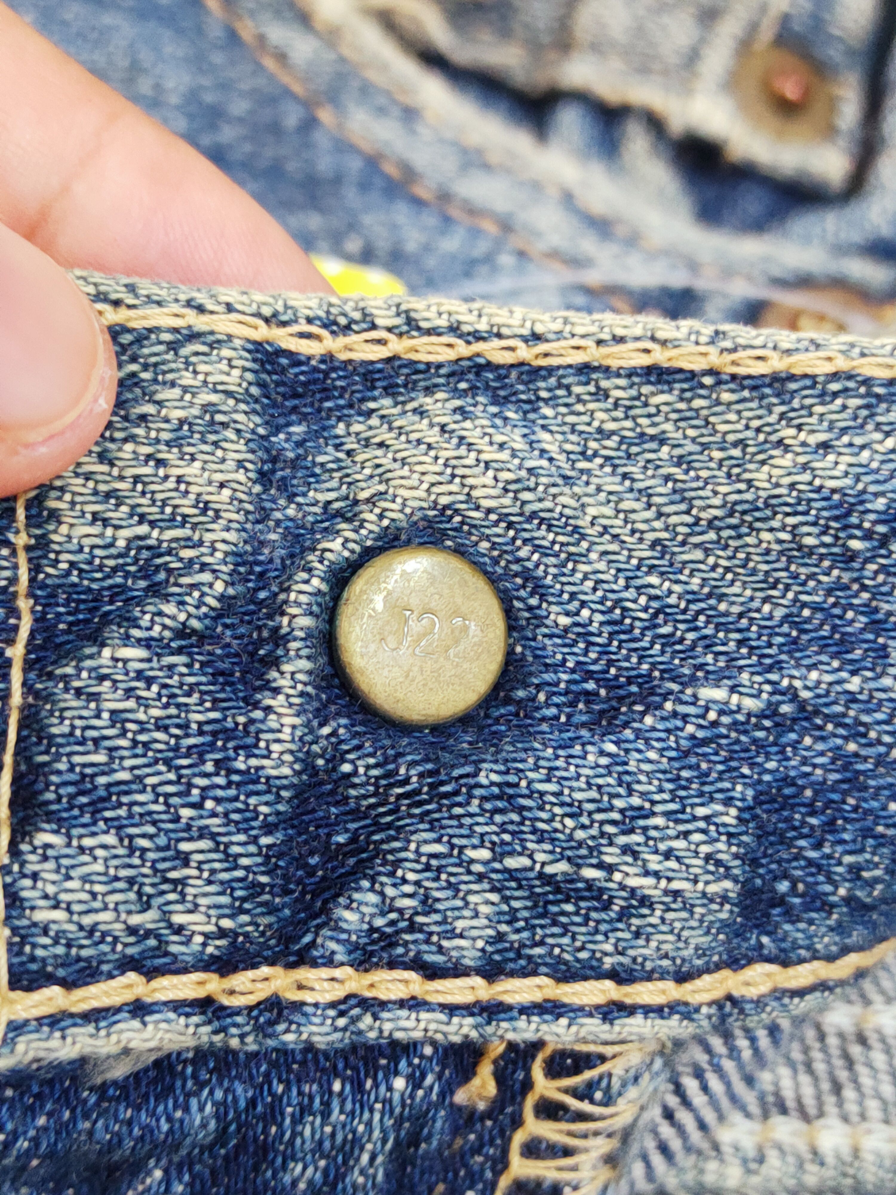 Levi's 503 Levi's Dark Blue Distressed Ripped Jeans #W494 Size US 31 - 16 Thumbnail