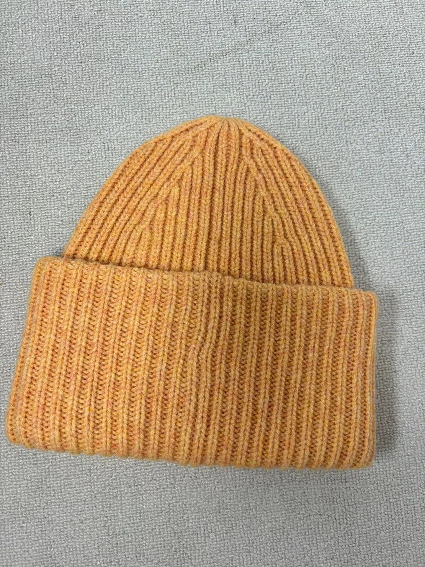 Acne Studios Acne Studios Yellow Knit Beanie Hat. Size ONE SIZE - 2 Thumbnail