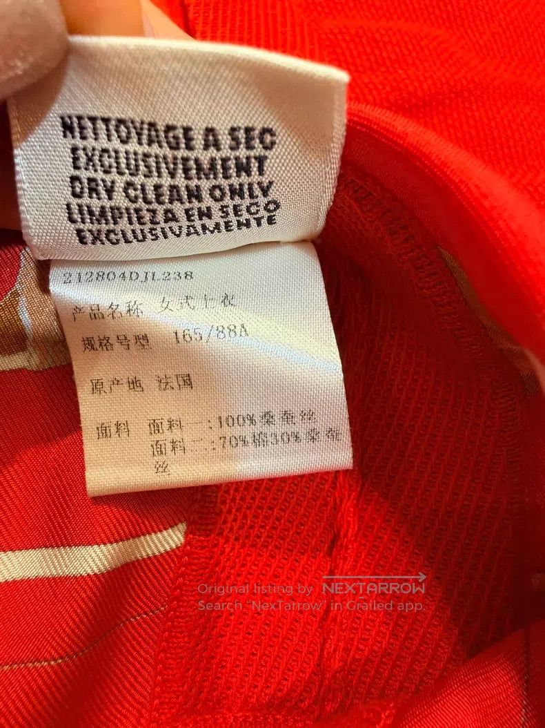 Hermes Hermes Red Indian Printed Silk T-Shirt Size XS / US 0-2 / IT 36-38 - 8 Thumbnail