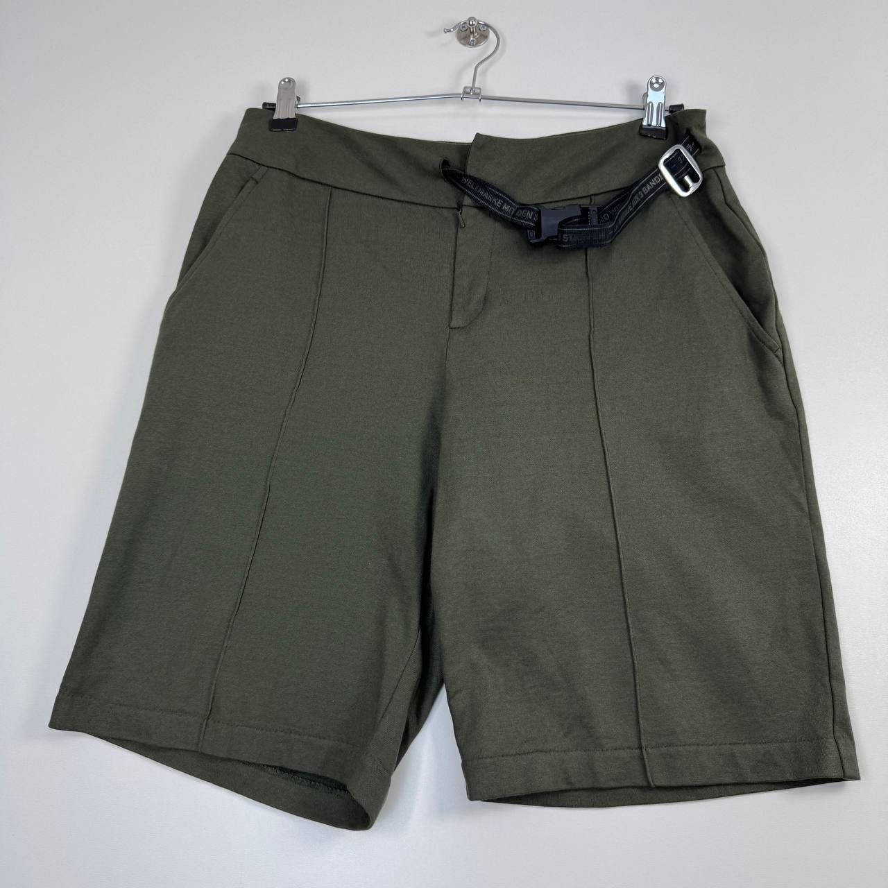 Adidas Adidas Originals Shorts Mens Olive Belted Casual Streetwea S Size US 36 / EU 52 - 1 Thumbnail