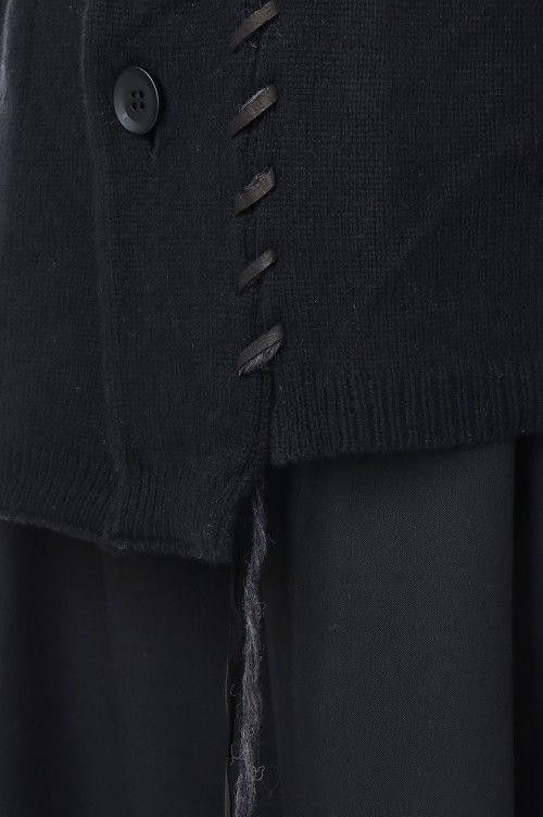Yohji Yamamoto POUR HOMME 22AW KNIT LONG CARDIAN HE‐K80‐185 Size US L / EU 52-54 / 3 - 6 Thumbnail