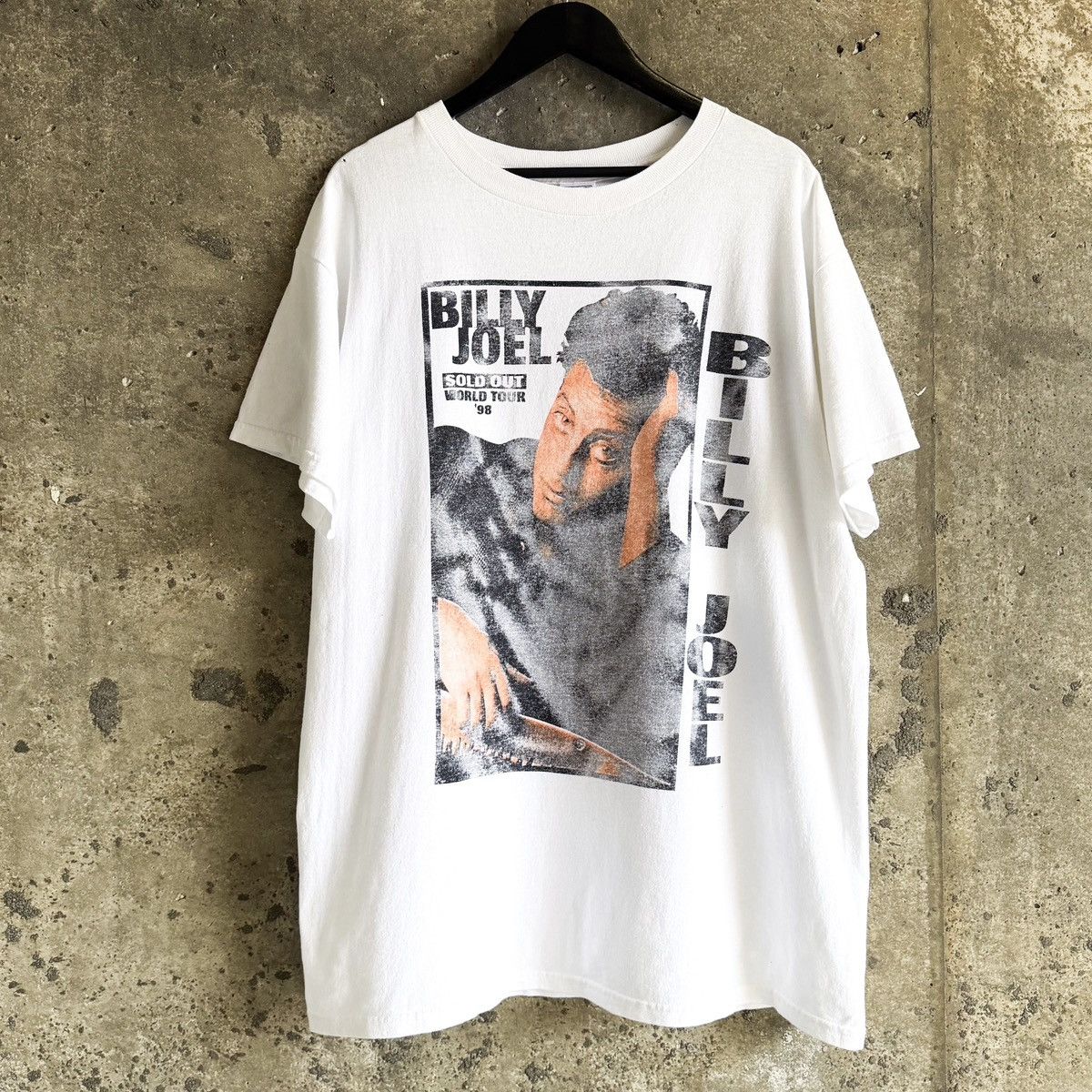 Vintage 90s THRASHED Vintage Billy Joel Tour T Shirt Size US XL / EU 56 / 4 - 2 Thumbnail