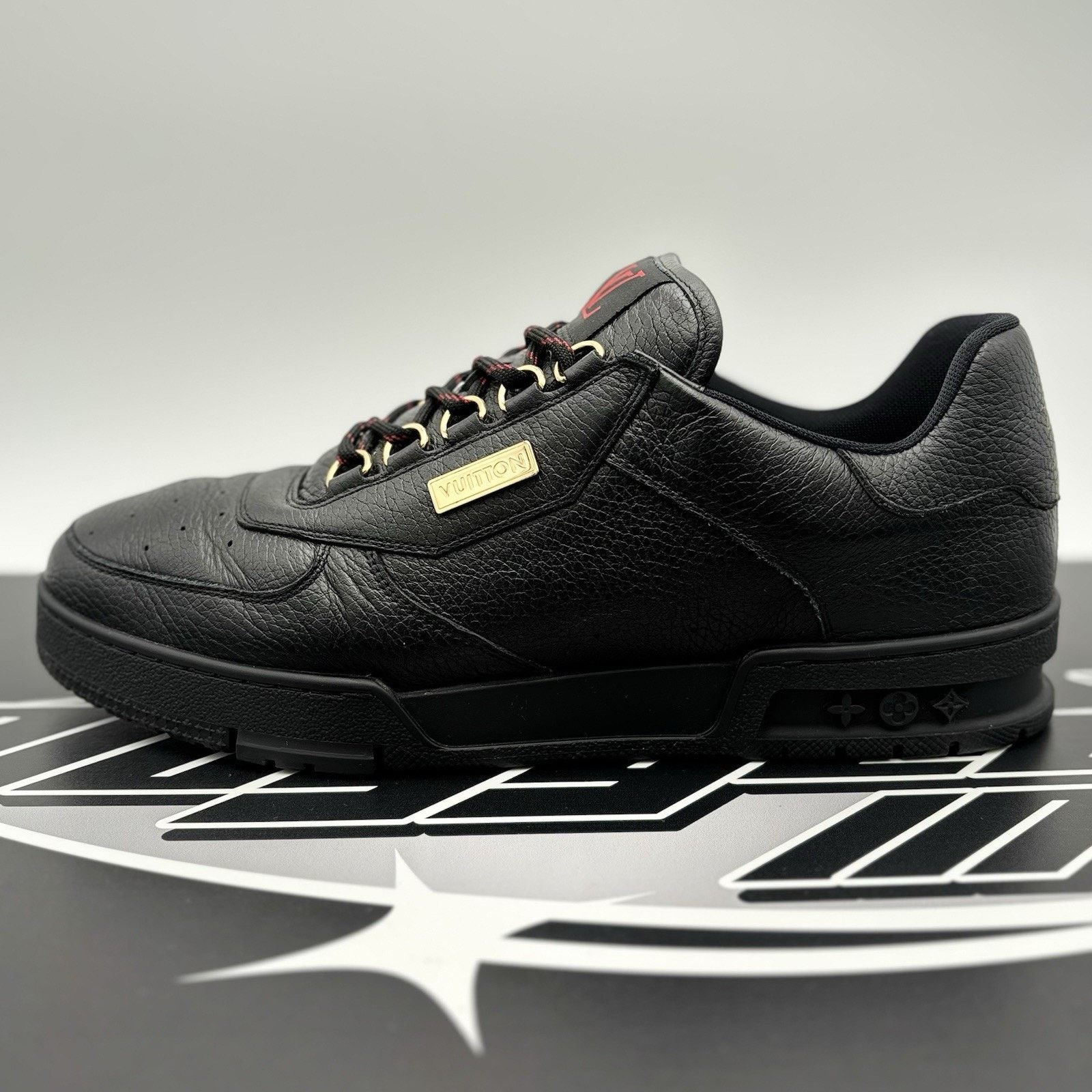 Louis Vuitton Louis Vuitton Hardware Calfskin Trainer ‘ Black, Gold ‘ Size US 10.5 / EU 43-44 - 11 Thumbnail