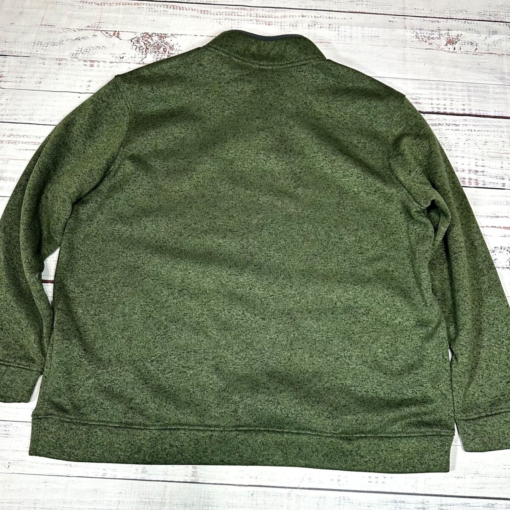 Eddie Bauer Eddie Bauer Mens Radiator Fleece 1/4 Snap Pullover 2XL Green Mock Neck Long Slv Size US XXL / EU 58 / 5 - 4 Thumbnail