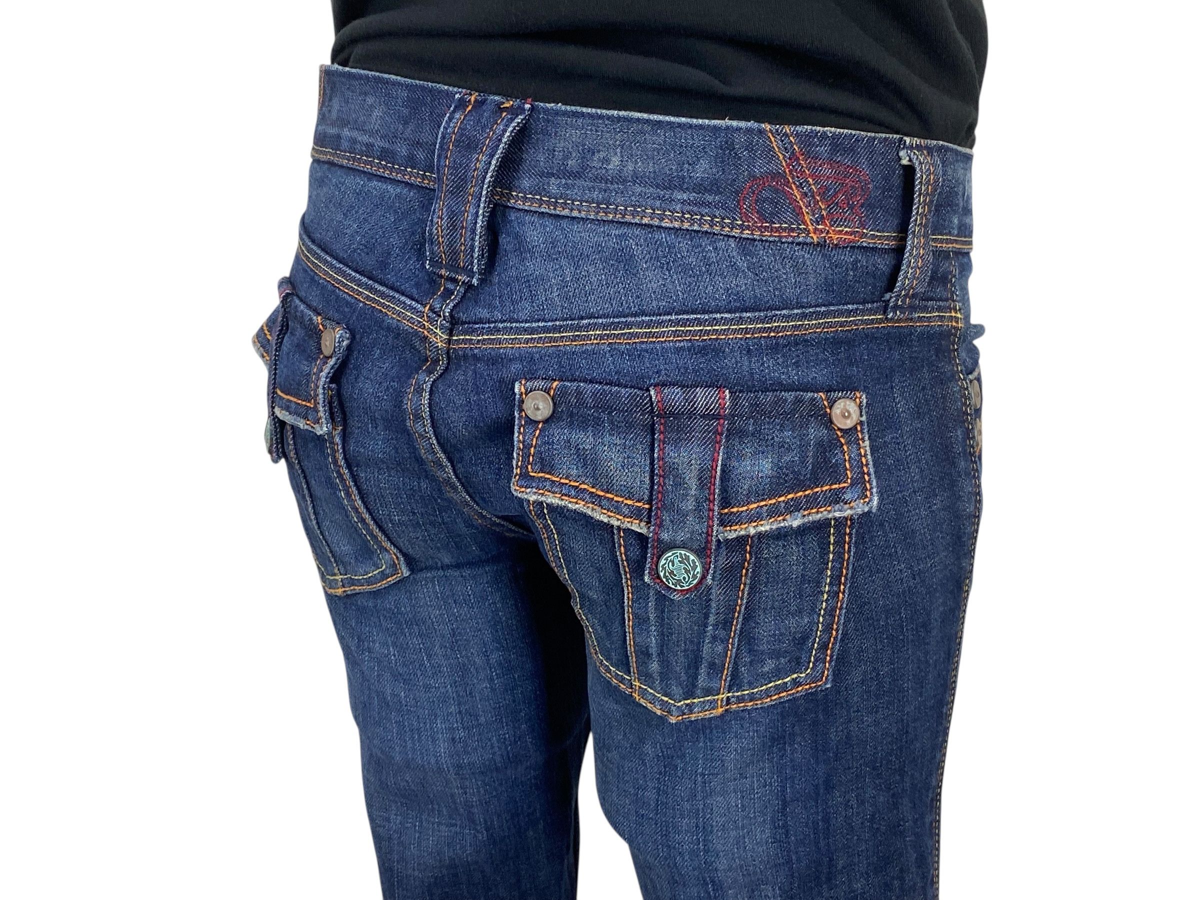 Japanese Brand Brappers Flare Denim Jeans Distressed Bootcut Jeans Size 27" / US 4 / IT 40 - 8 Thumbnail