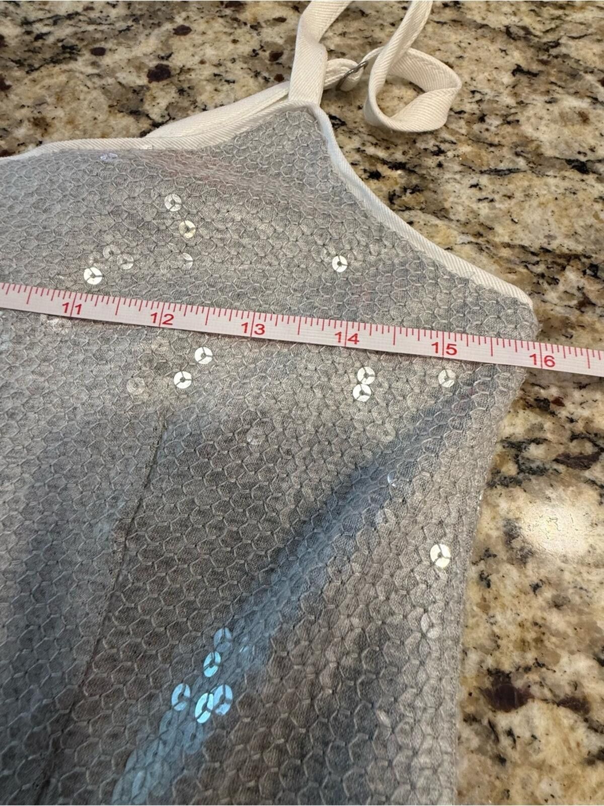 Other Ett:twa Anthropologie silver sequin sleeveless jumpsuit SZ 2 Size 26" / US 2 / IT 38 - 8 Thumbnail