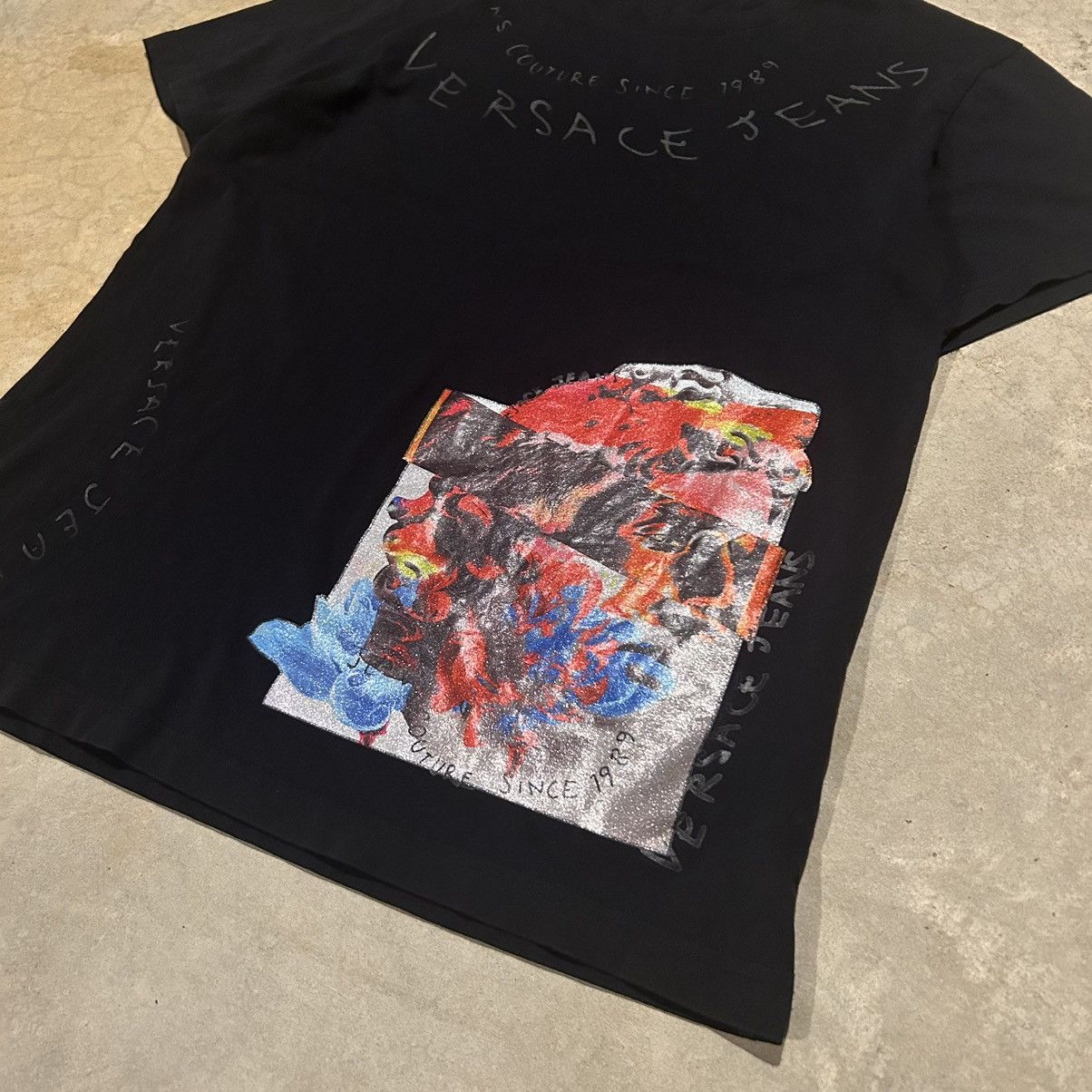 Designer Versace Jeans Couture Statue of David Art Printed Tee Size US L / EU 52-54 / 3 - 3 Thumbnail