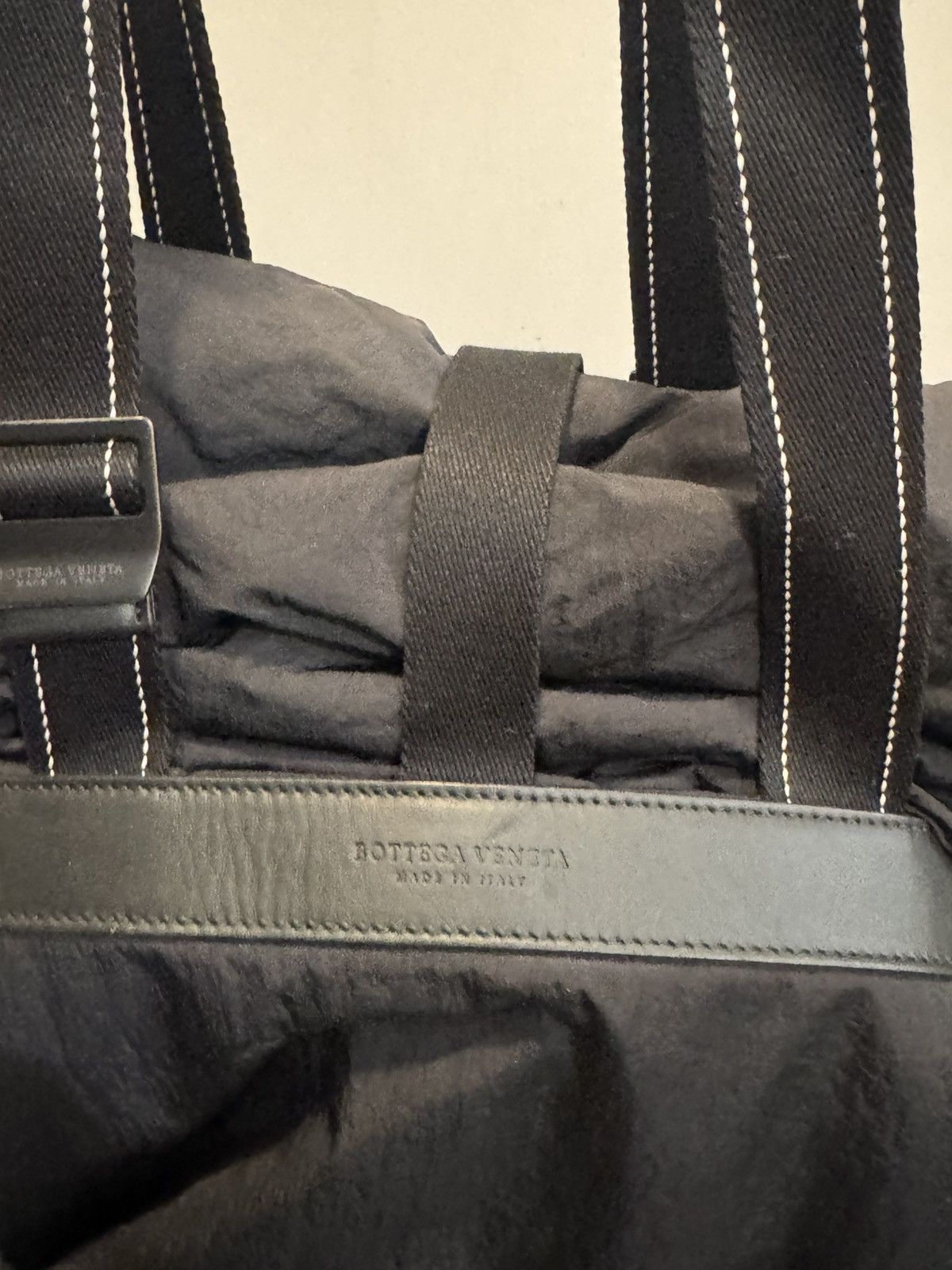Bottega Veneta Bottega Veneta Rare Utility Tech Tote Bag Black Nylon Italy Size ONE SIZE - 10 Thumbnail