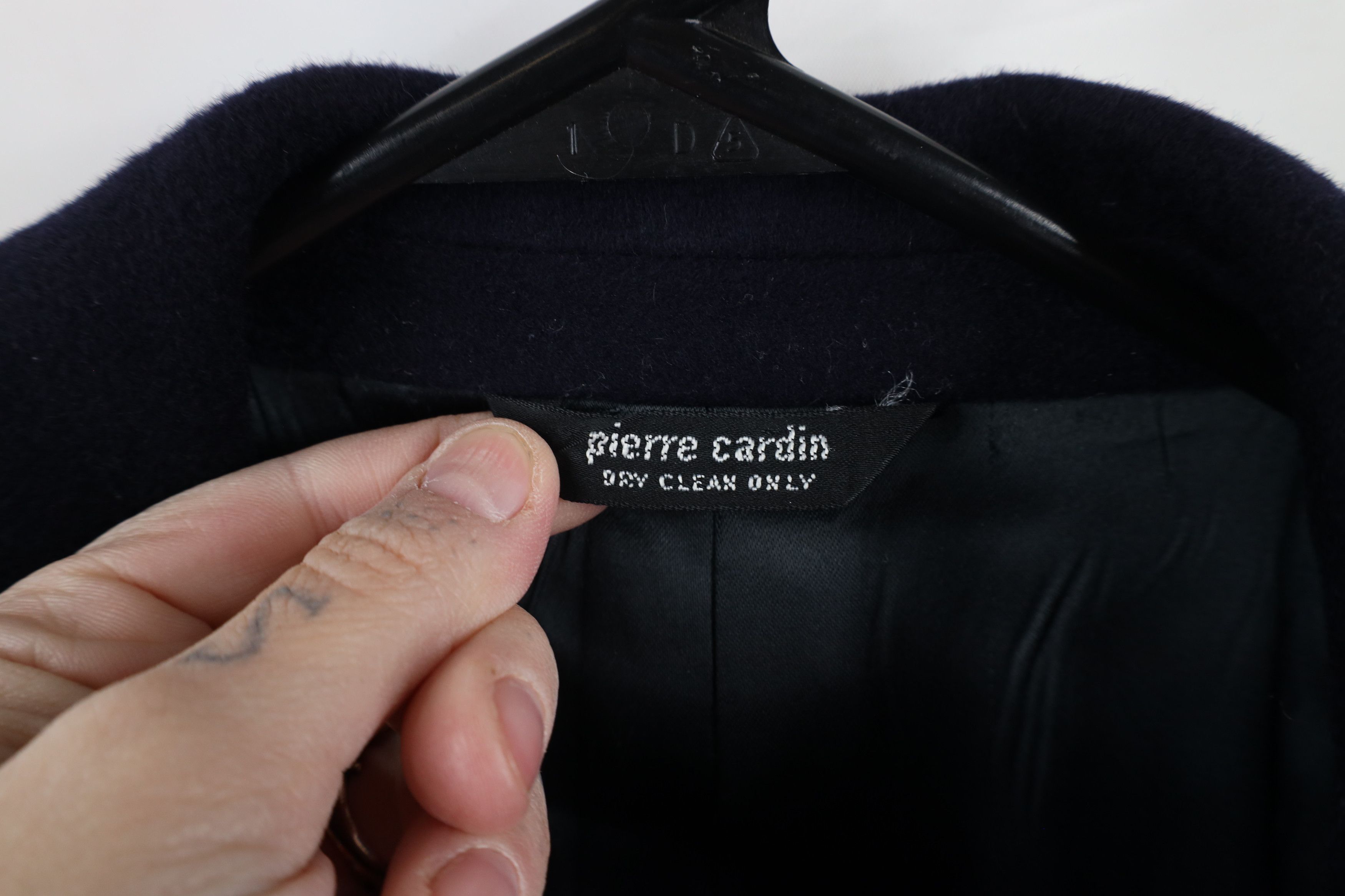 Pierre Cardin × Vintage Vintage 70s Pierre Cardin Wool Trench Coat Overcoat Navy USA Size US XL / EU 56 / 4 - 8 Thumbnail