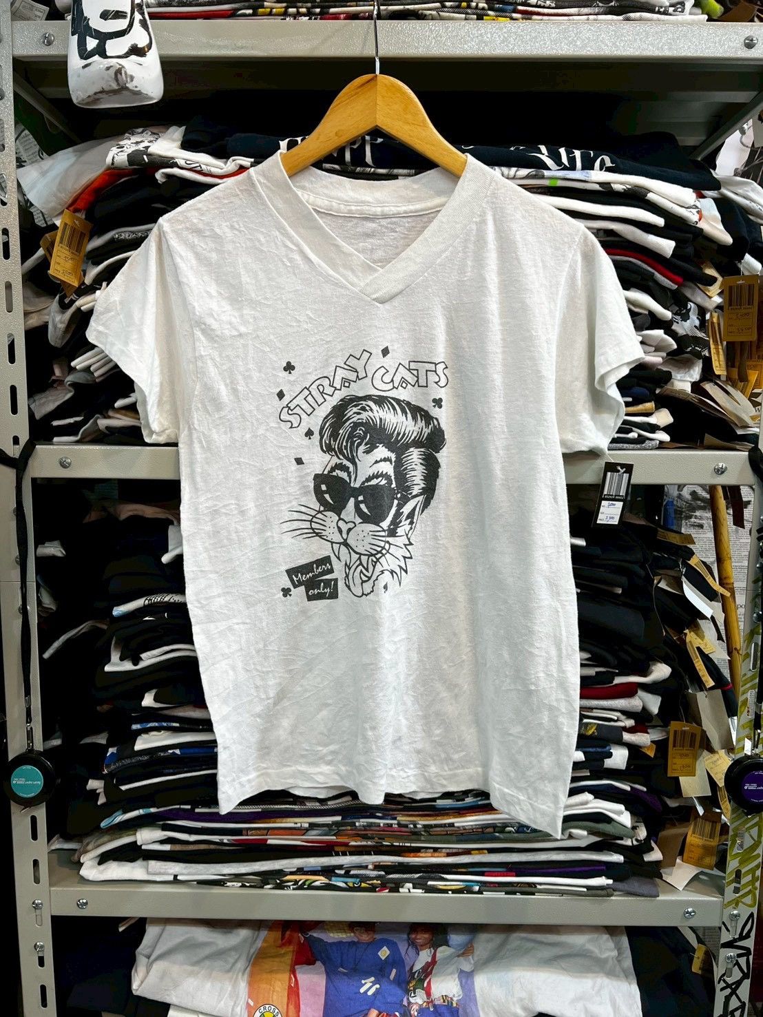 Band Tees Stray cats 80’s Size US M / EU 48-50 / 2 - 6 Thumbnail