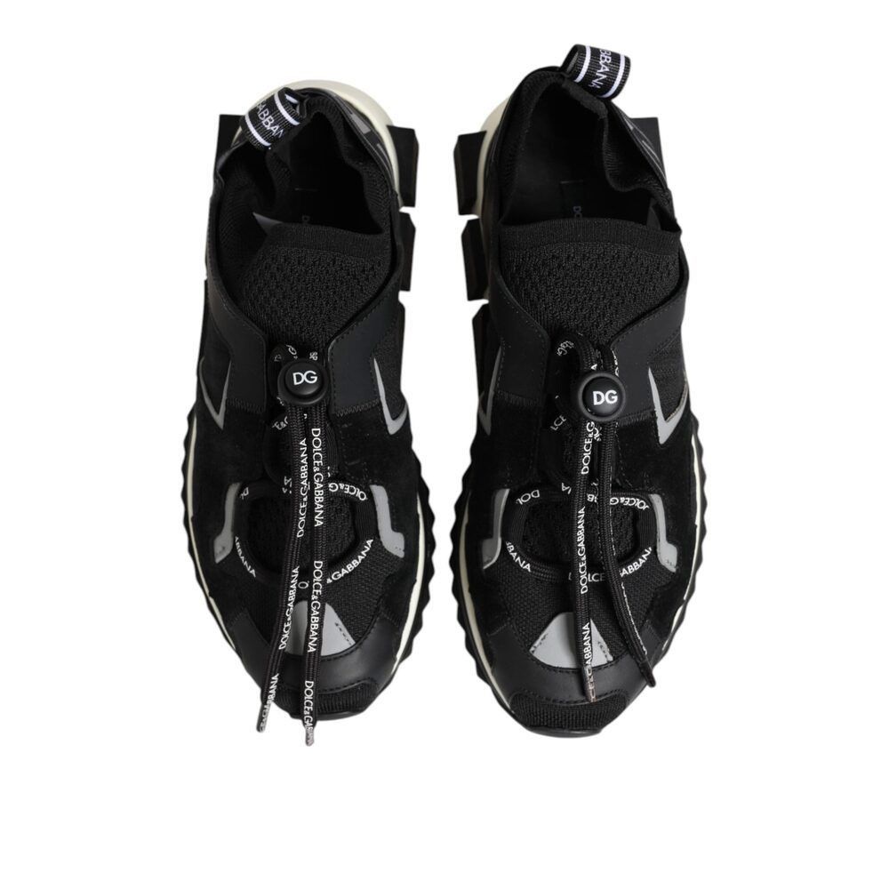 Dolce & Gabbana Dolce & Gabbana Black White Logo Sorrento Sneakers Shoes Size US 9 / IT 39 - 3 Thumbnail