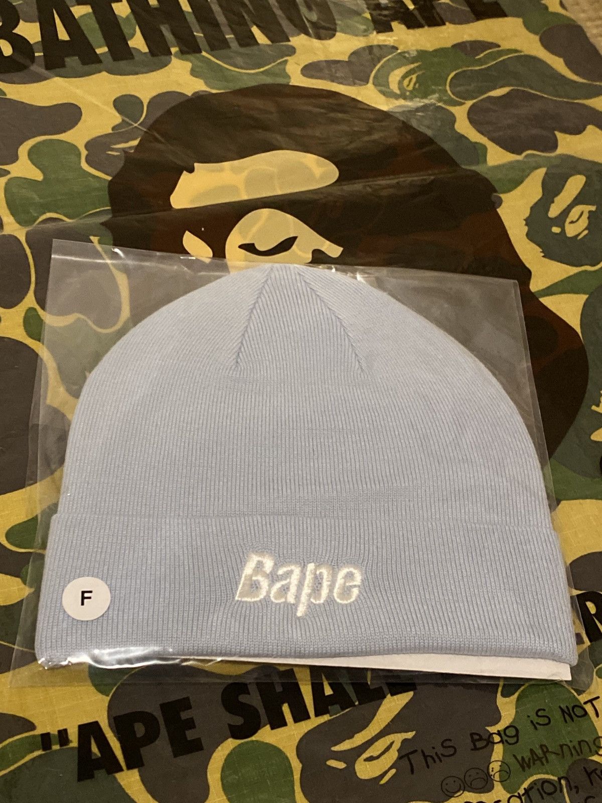 Bape Bape Spell Out Beanie Size ONE SIZE - 5 Thumbnail