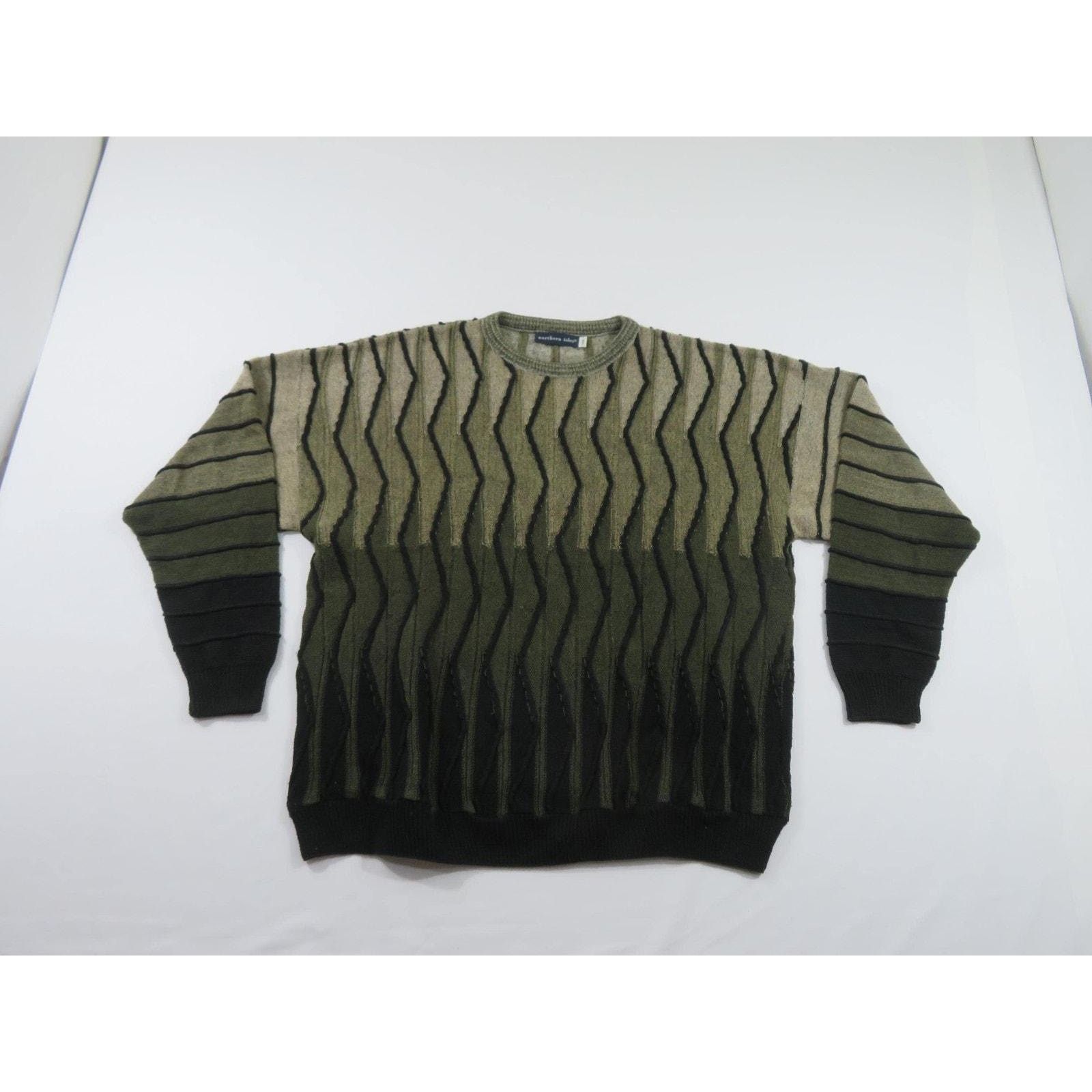 Northern Isles Northern Isles Sweater Geometric Black Gray Sz 1XB Size US XL / EU 56 / 4 - 1 Thumbnail