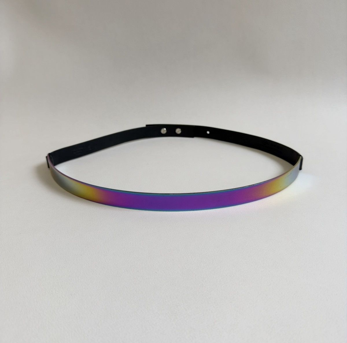 Maison Margiela 08 ‘Incognito’ Iridescent Metal/Leather Belt Size ONE SIZE - 17 Thumbnail