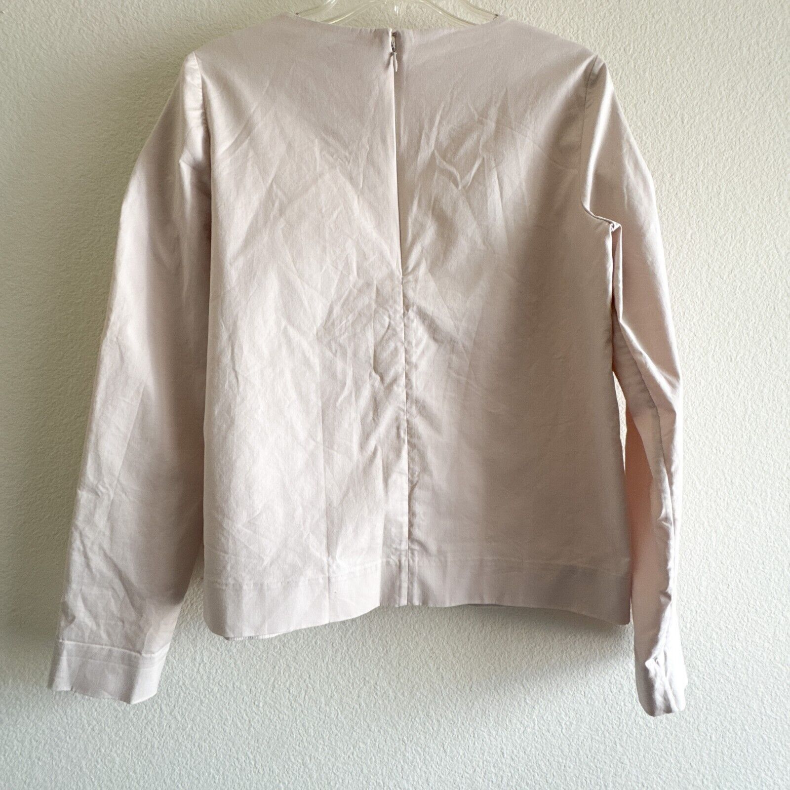Cos COS Bow Sleeve Ties Accent Long Sleeve Top Beige Taupe Sz 6 Size M / US 6-8 / IT 42-44 - 7 Thumbnail