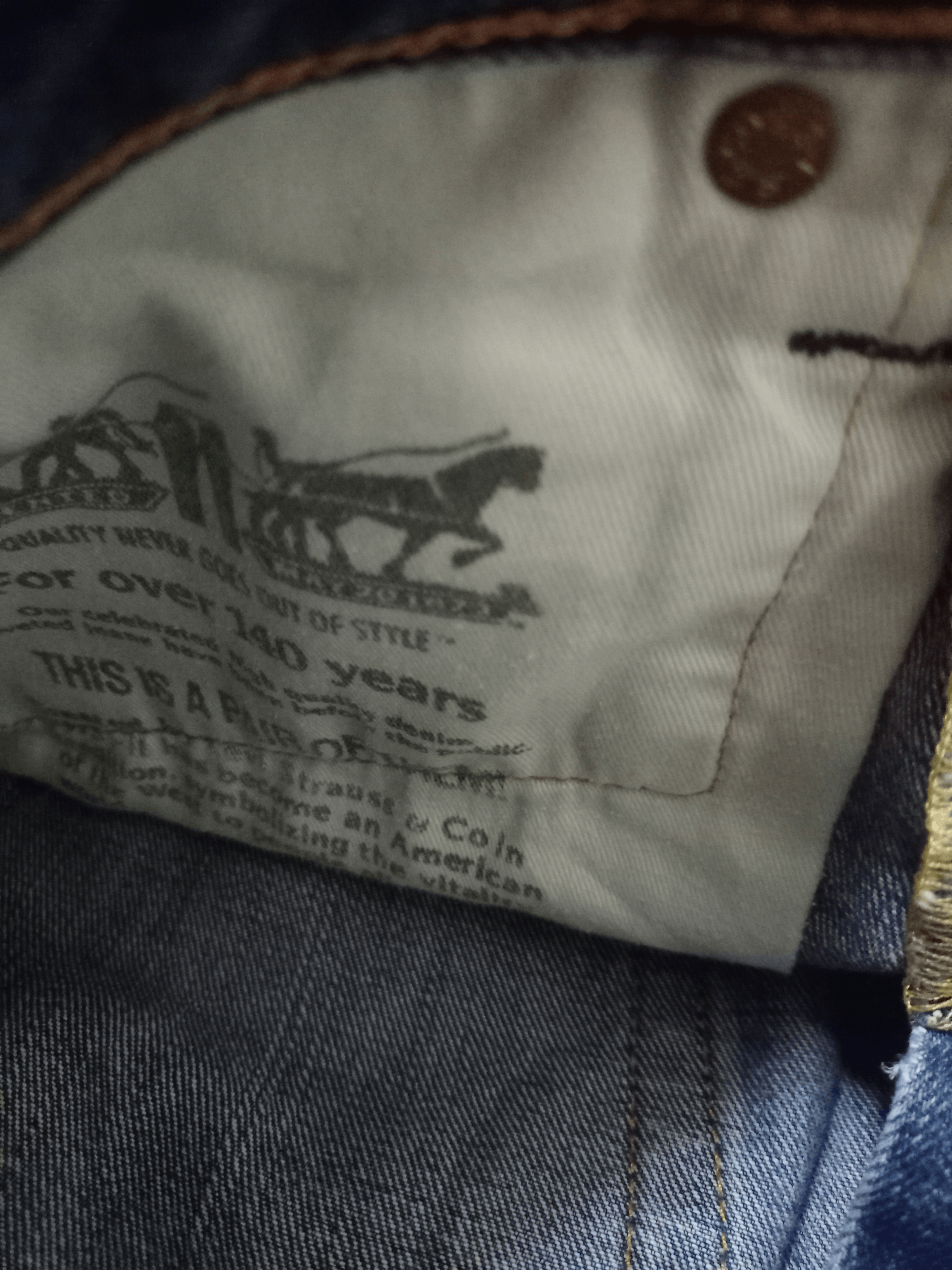 Levi's Vintage Y2K Levis 502 V Stitch Blue Wash Distressed Jeans Size US 29 - 13 Thumbnail