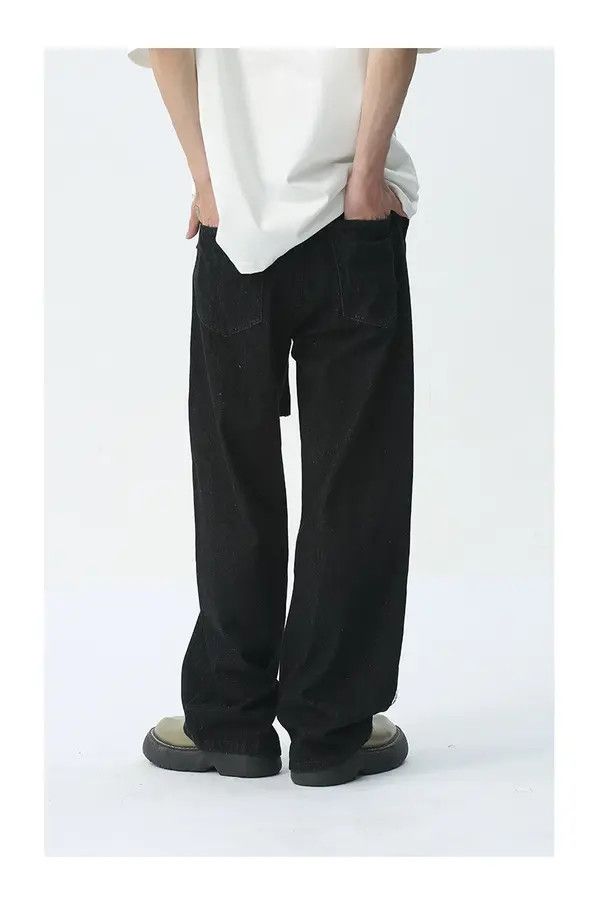 Japanese Brand Minami x Miho Black retro washed detachable belt jeans Size US 32 / EU 48 - 4 Thumbnail