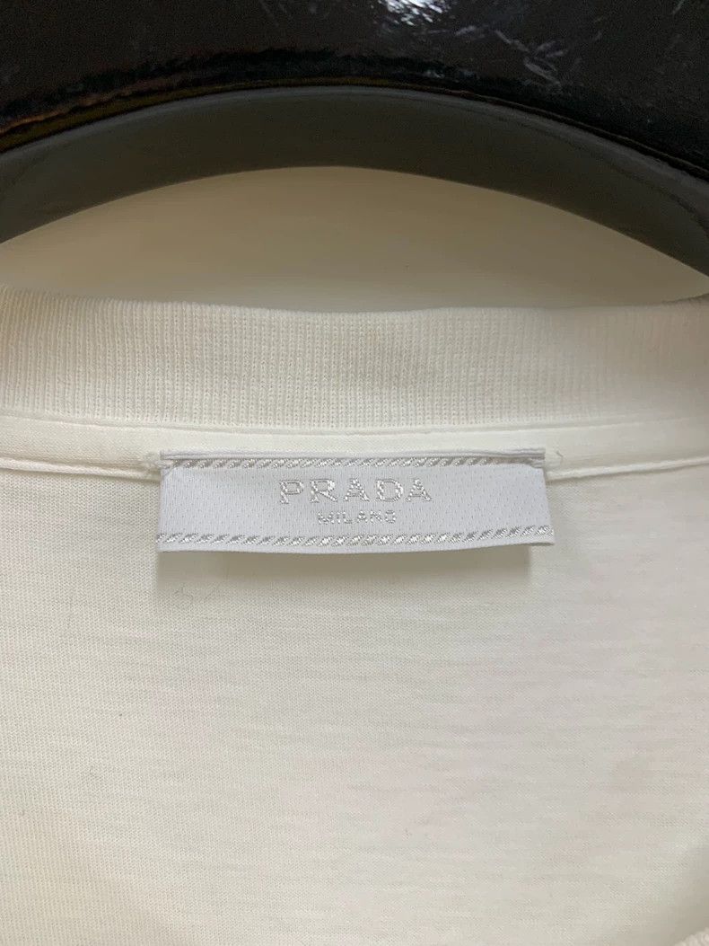 Prada Prada Basic triangle round-neck short-sleeved T-shirt 2502- Size US XL / EU 56 / 4 - 2 Thumbnail