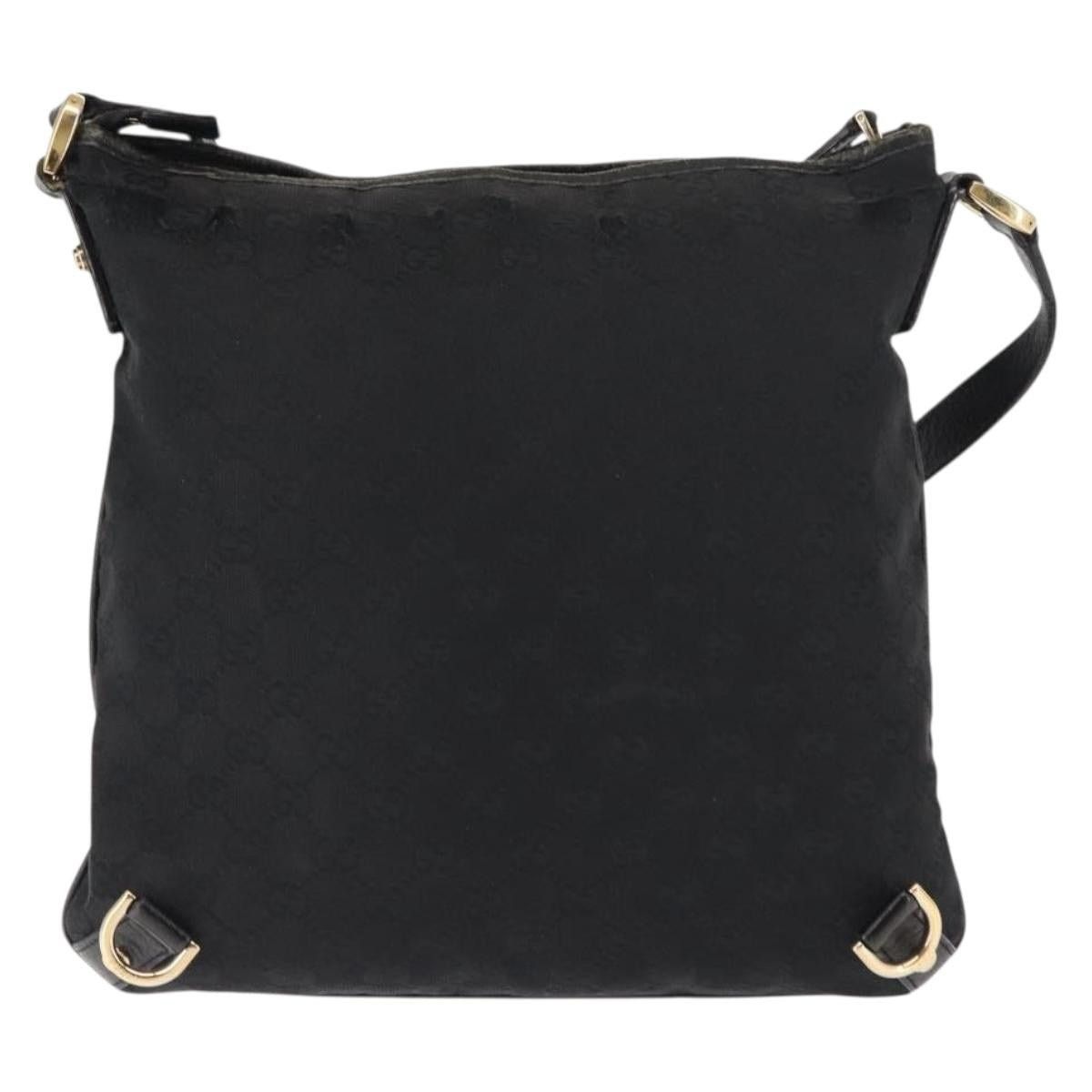 Gucci GUCCI GG Canvas Abbey Shoulder Bag Black Gold Size ONE SIZE - 3 Thumbnail