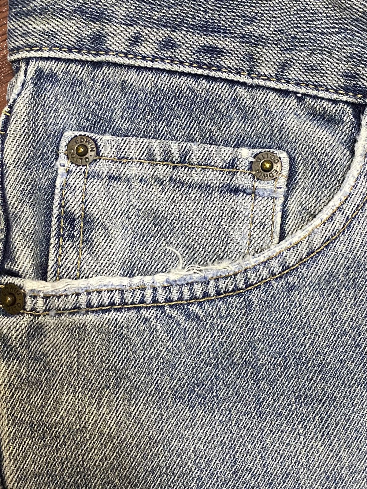 Edwin Vintage Edwin US CLASSIC Faded Wash Destroyer Loose Jeans Size US 32 / EU 48 - 10 Thumbnail