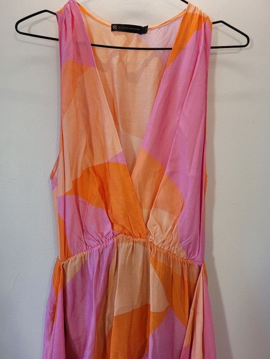 Other Vix By Paula Hermanny Silk Blend Mini Orange Dress - XS/2 Size XS / US 0-2 / IT 36-38 - 9 Thumbnail