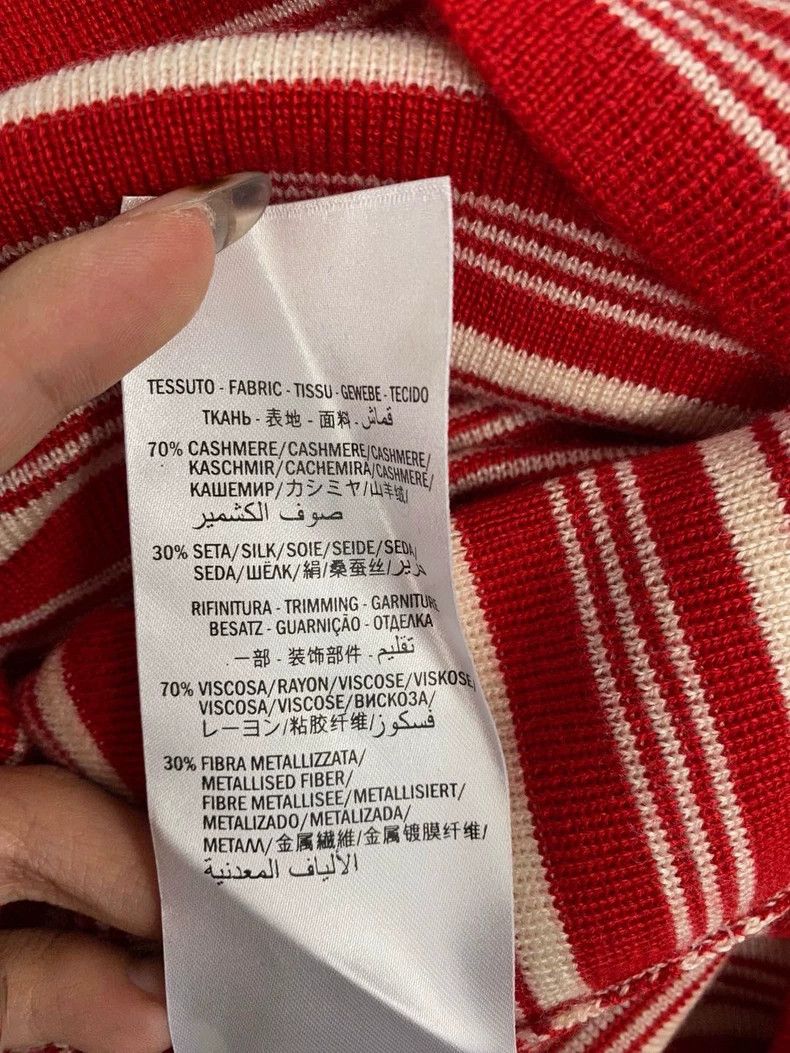 Gucci Gucci Red striped knitted long sleeves 2502-Nextarrow Size US L / EU 52-54 / 3 - 5 Thumbnail