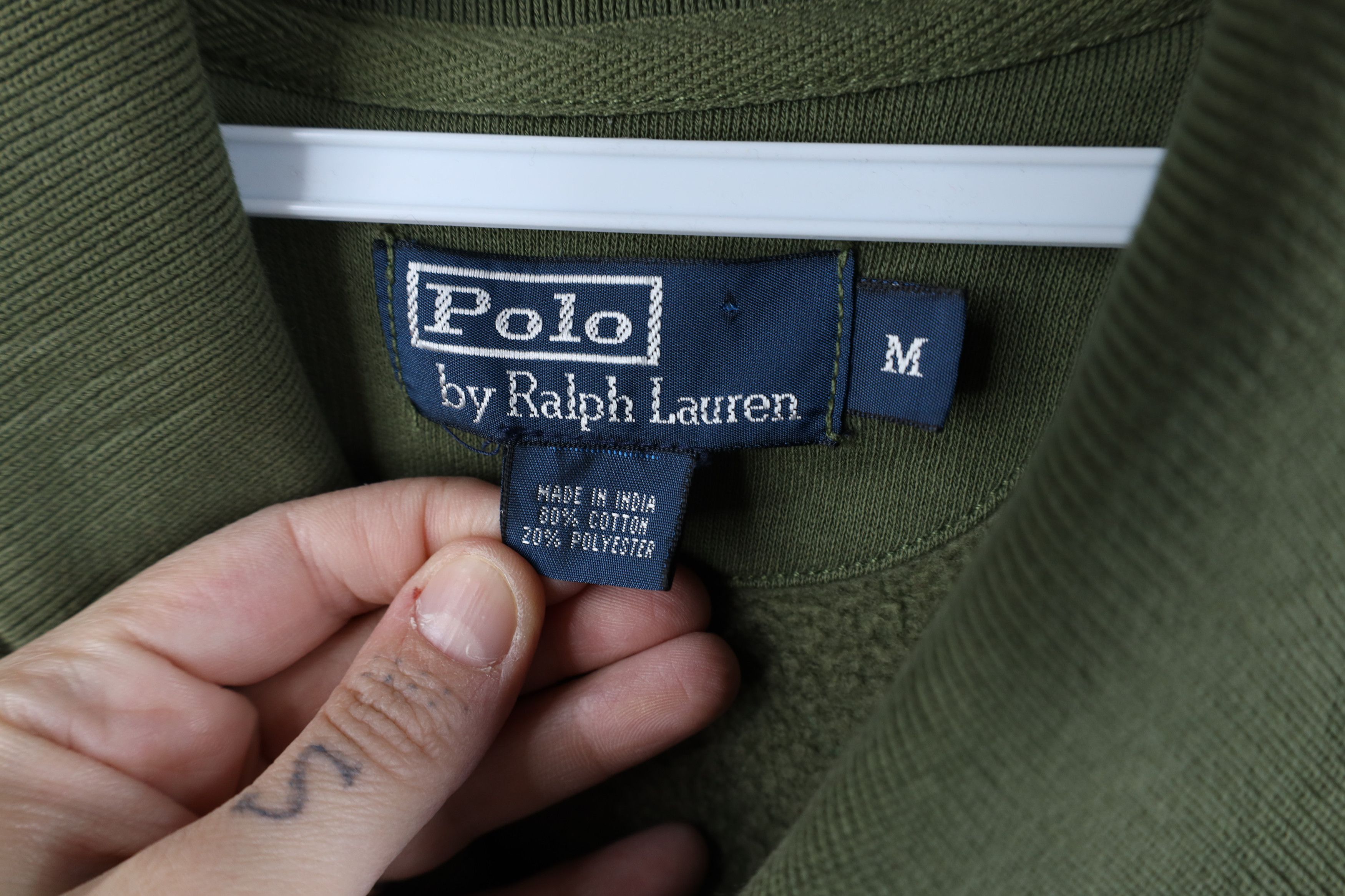 Polo Ralph Lauren Vintage 90s Ralph Lauren Sportsman Collar Sweatshirt Green Size US M / EU 48-50 / 2 - 8 Thumbnail