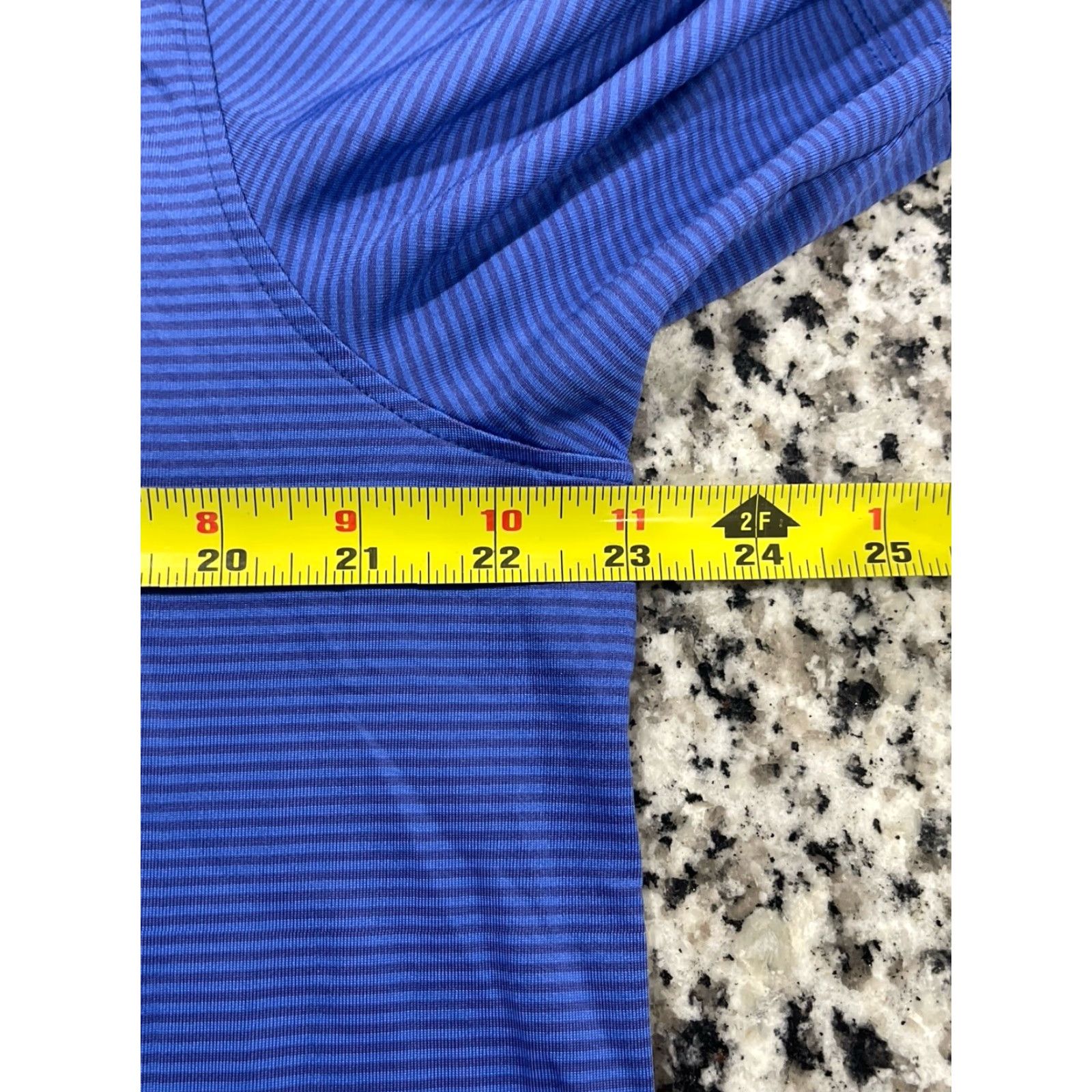 Vintage Greyson Polo Shirt Mens L Blue Striped Performance Stretch Golf Polo Shirt Size US L / EU 52-54 / 3 - 4 Thumbnail
