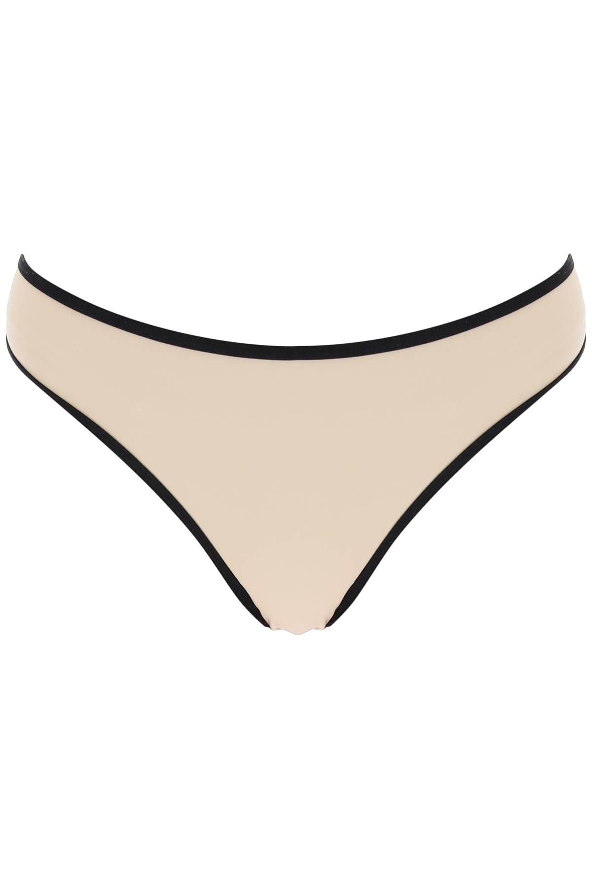 image of Toteme "bikini Bottom With Contrasting Edge Trim in Light Hay, Women's (Size Medium)