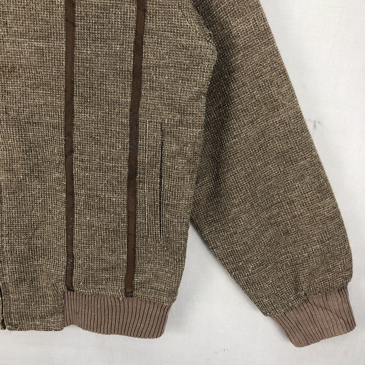Japanese Brand Vintage 80's Wool Zipper Jacket Open Collar by Winbull Size US S / EU 44-46 / 1 - 3 Thumbnail