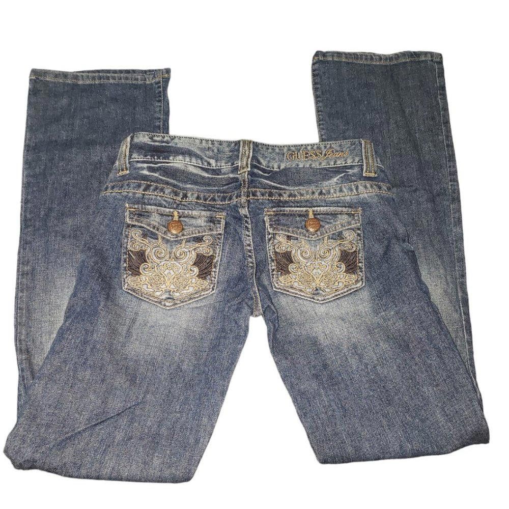 Guess CT180a Guess Stretch Boot Cut Ladies Jeans Size 27 Size 27" / US 4 / IT 40 - 7 Thumbnail