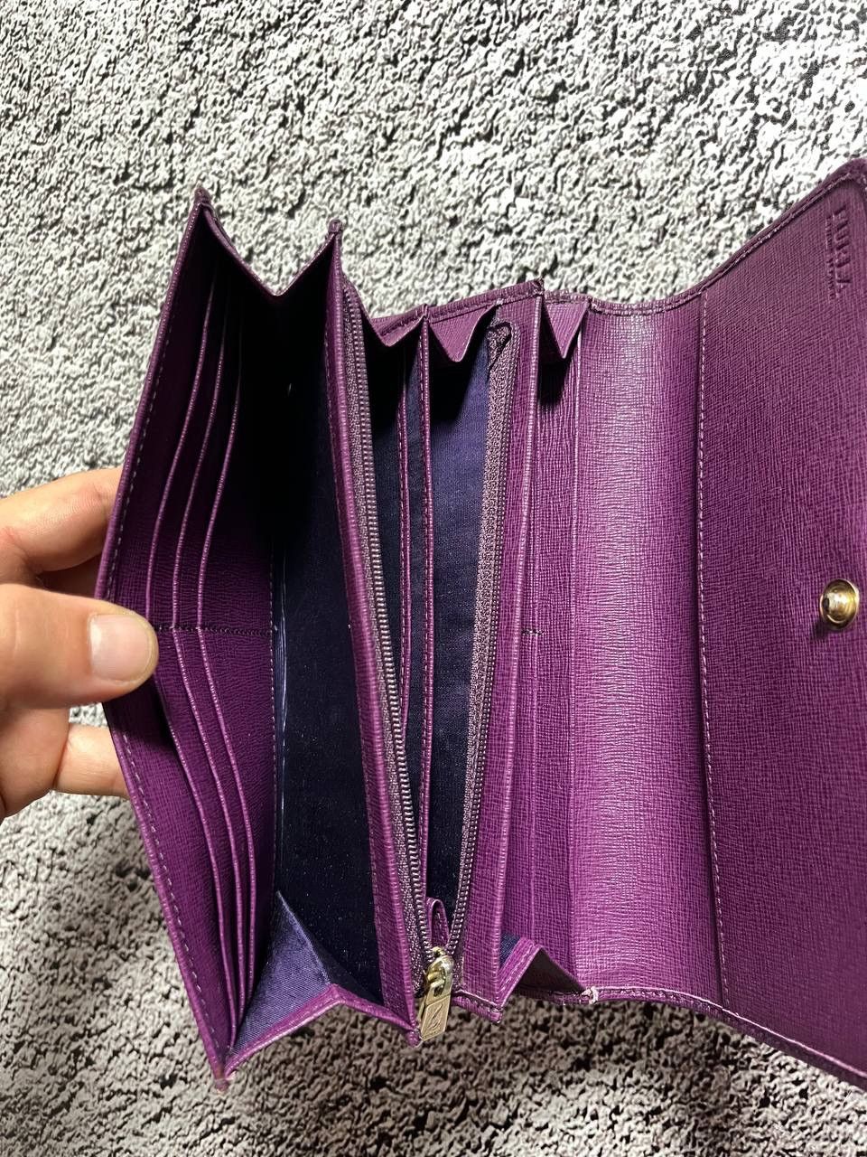Furla Furla Women's Purse Wallet Purple Size ONE SIZE - 8 Thumbnail