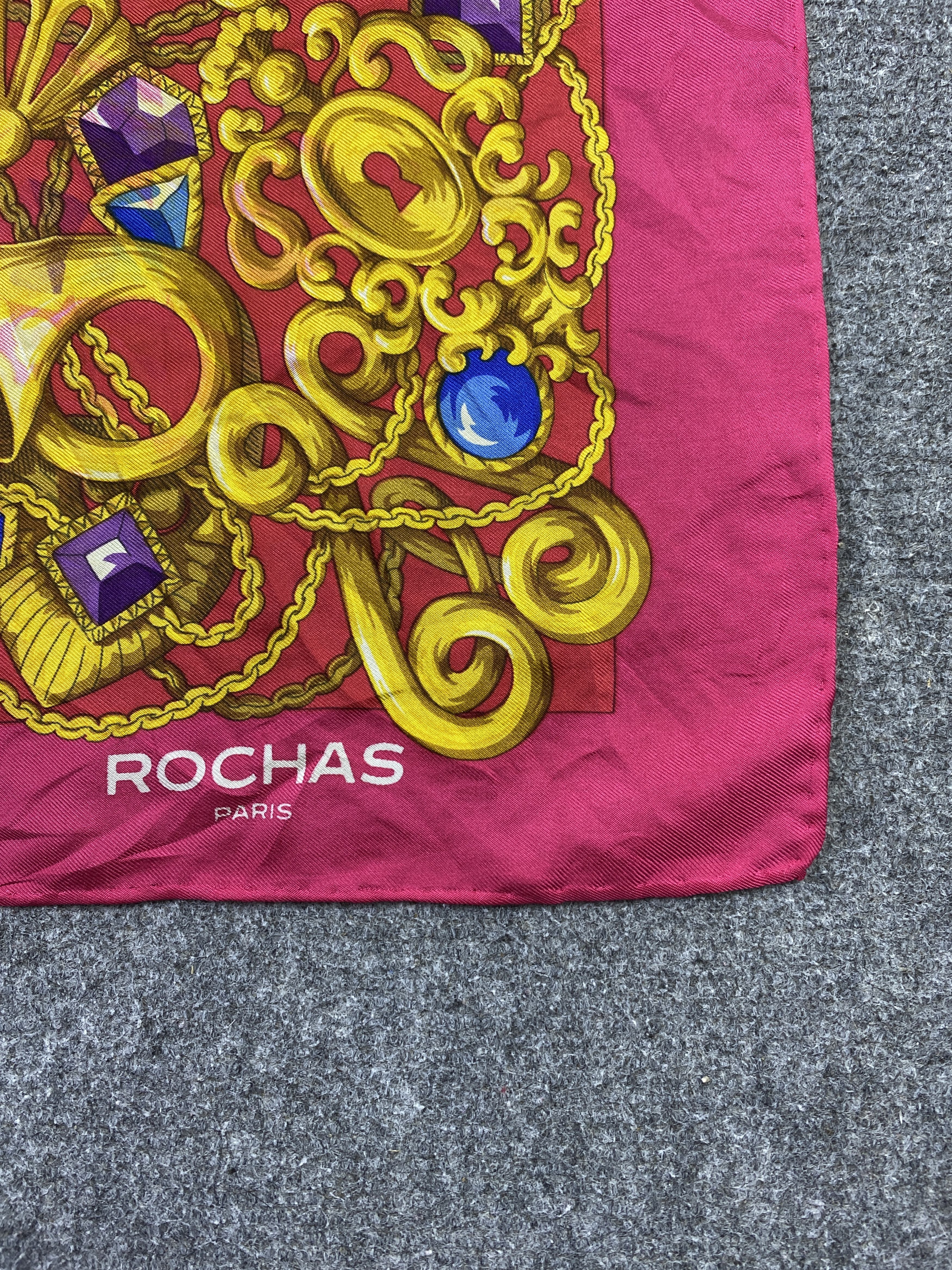 Rochas Vintage Rochas Paris Silk Scarf / Silk Shawl SN0272 Size ONE SIZE - 6 Thumbnail