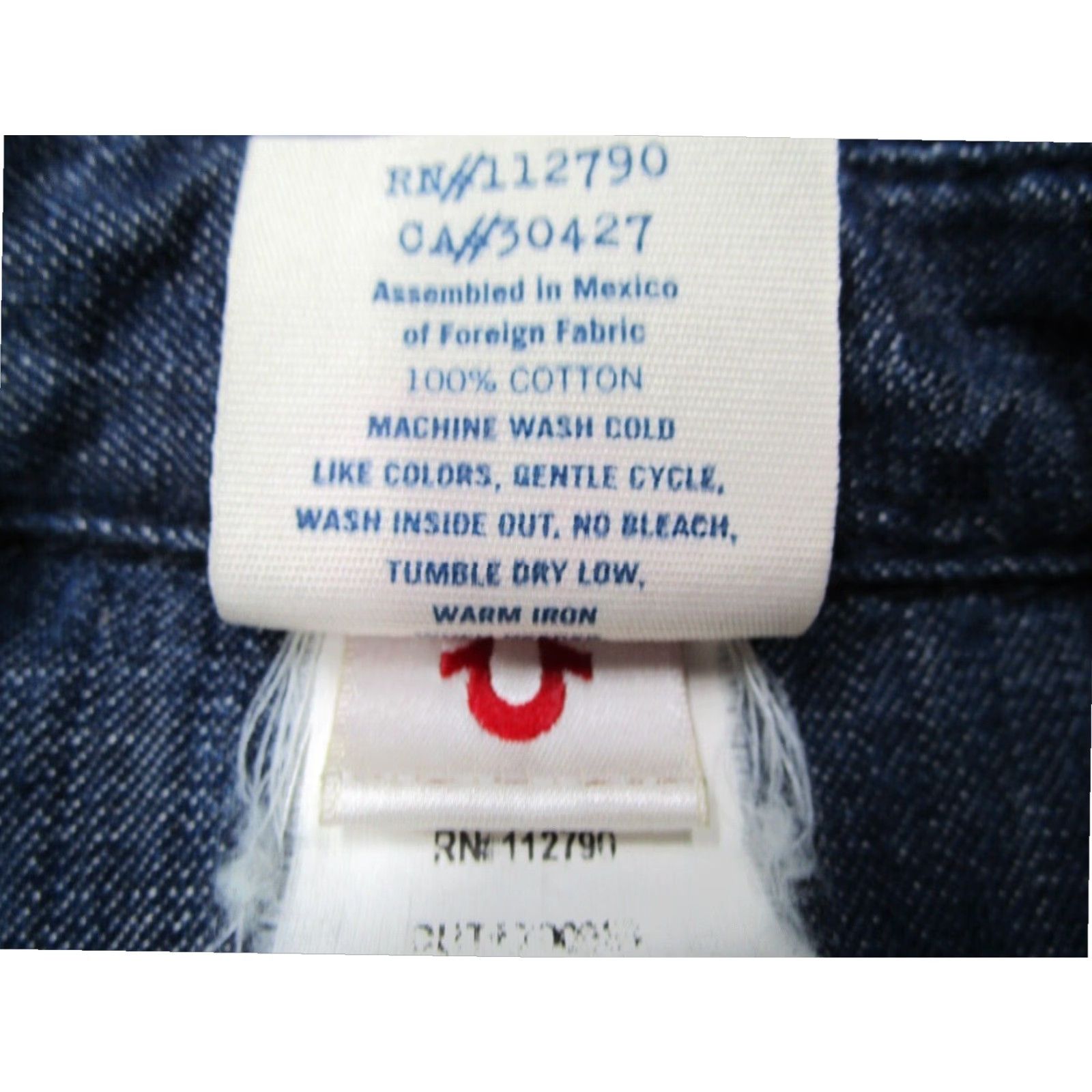 True Religion True Religion Women's Large Blue Denim Full Zip Jacket - Retro American Style Size L / US 10 / IT 46 - 4 Thumbnail