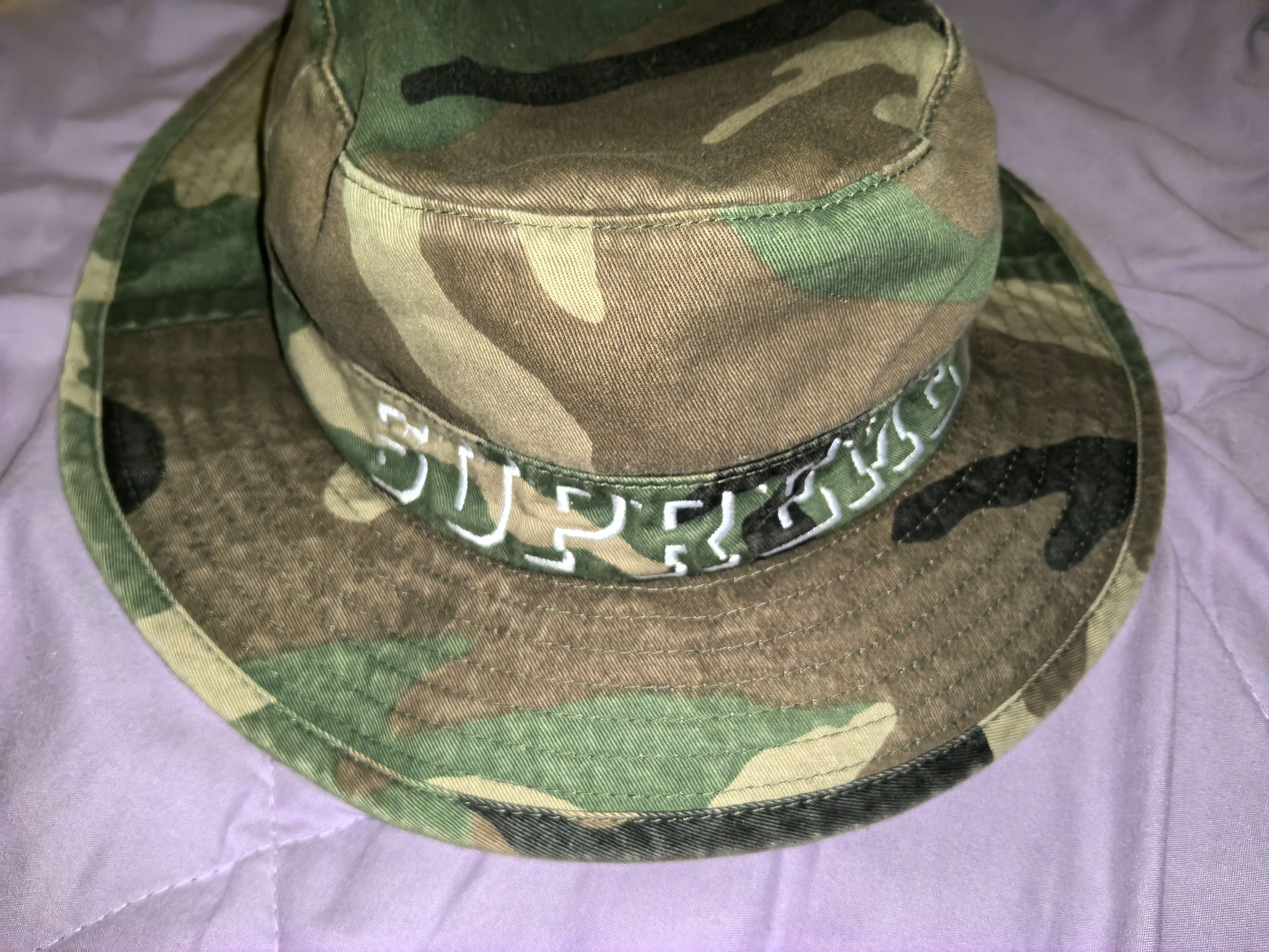 Stone Island × Supreme Supreme Stone island Camo boonie hat | Grailed