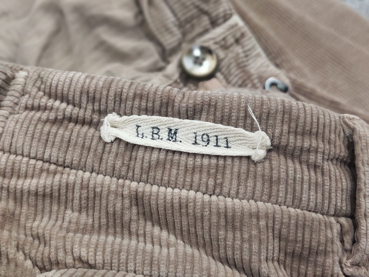 L.B.M. 1911 LBM 1911 Italy Design Beige Corduroy trouser Casual Pants Size US 34 / EU 50 - 14 Thumbnail