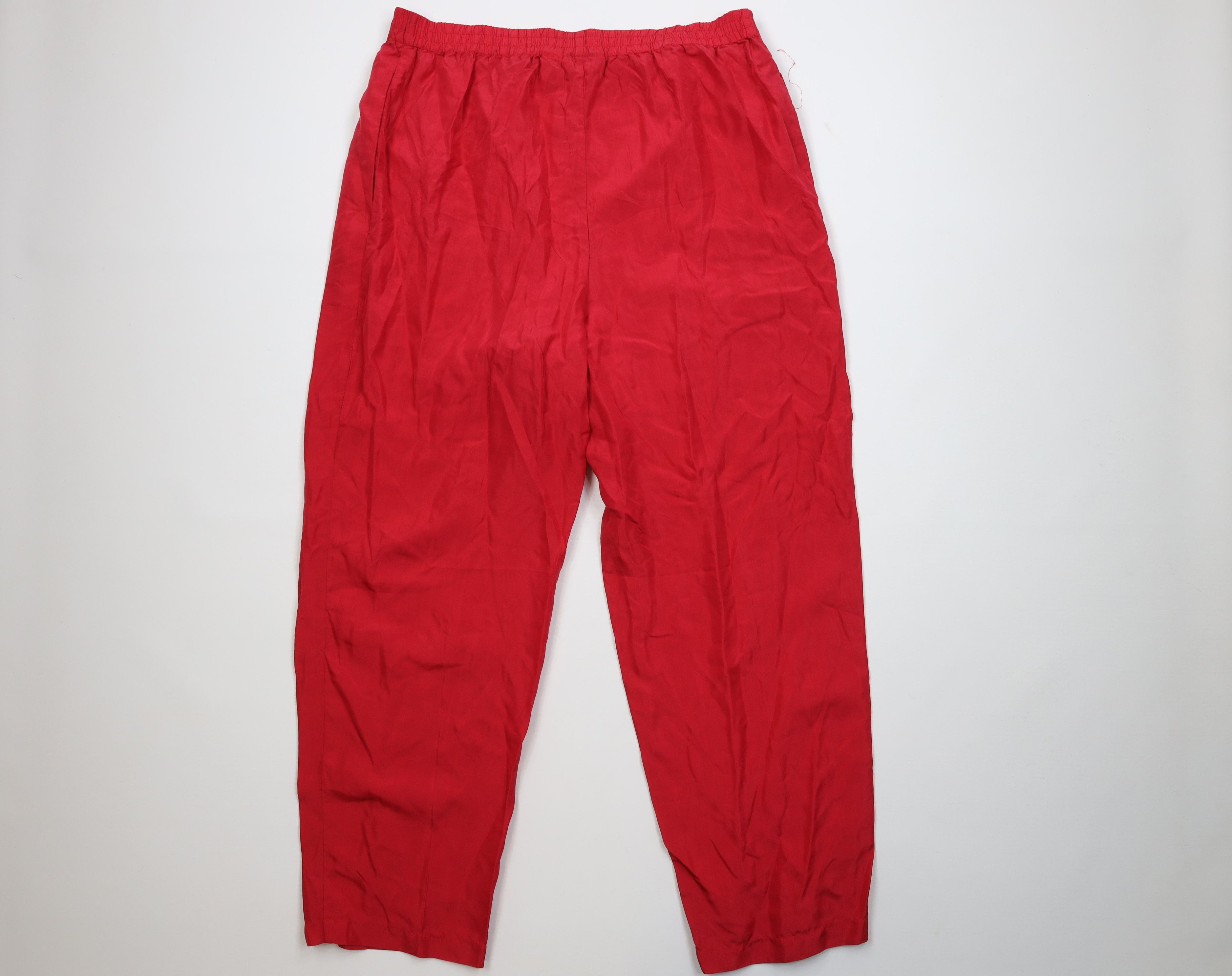 Diane von Furstenberg Vintage 90s Diane von Furstenberg Silk Loungewear Pants Red Size 36" / US 14 / IT 50 - 8 Thumbnail