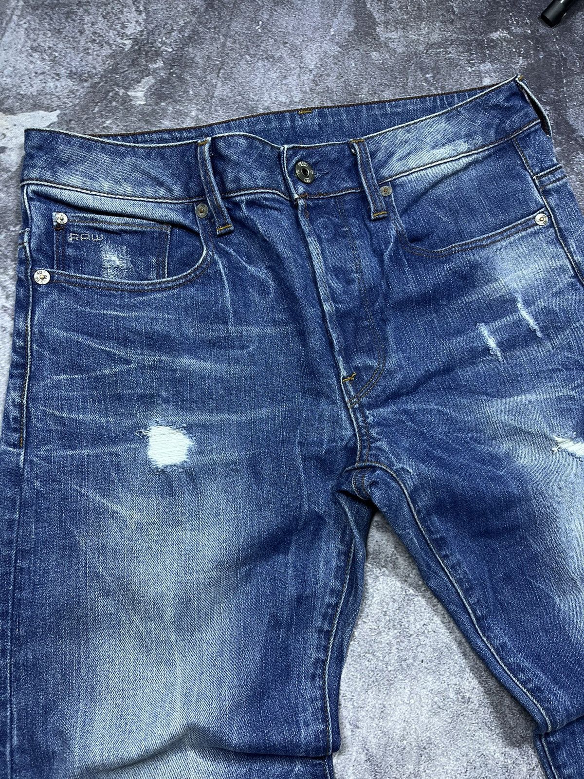 G-Star G-Star RAW Jeans Denim Vintage Streetwear Y2K Pashanim Size US 29 - 7 Thumbnail