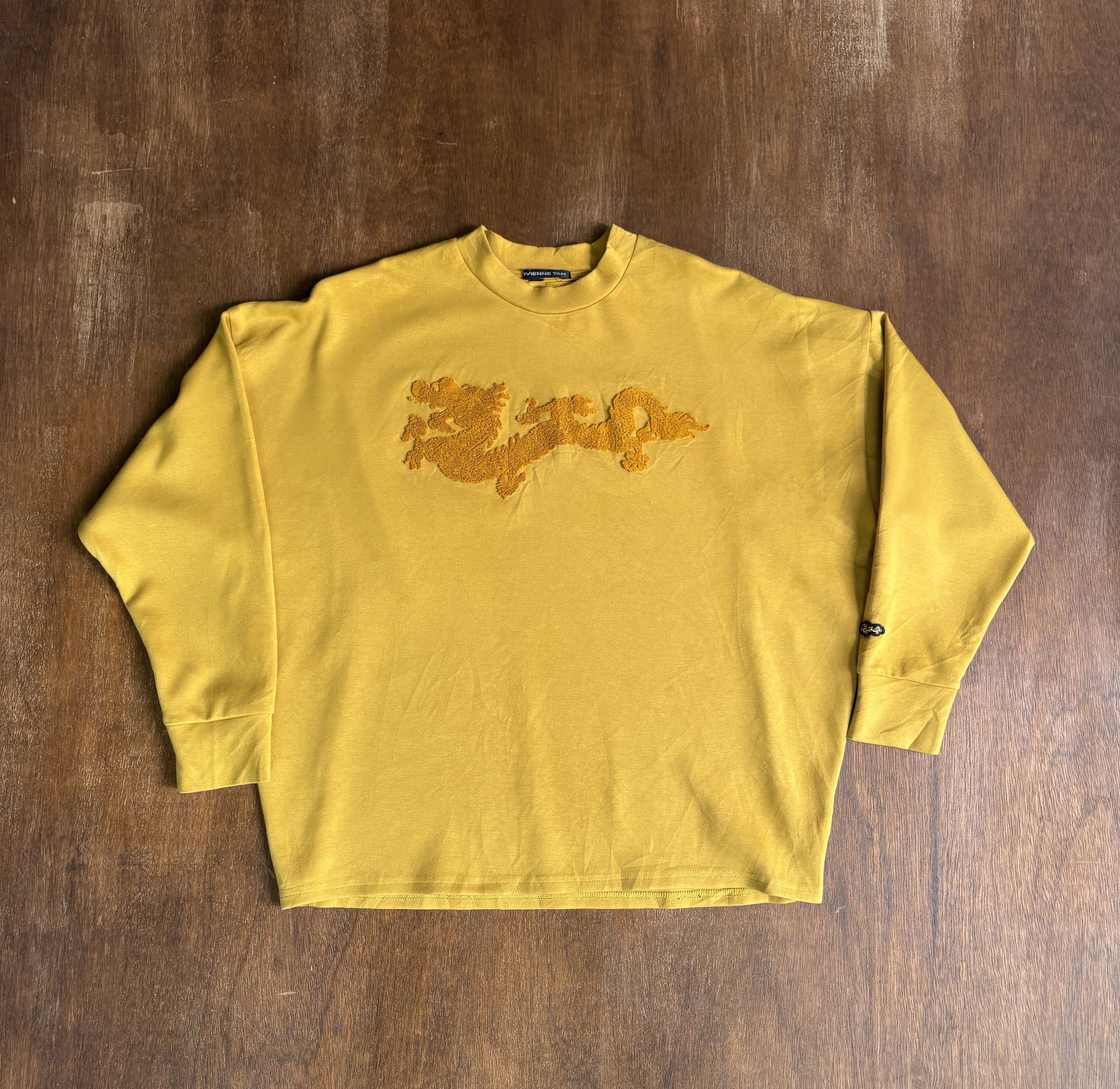 Vivienne Tam VIVIENNE TAM Yellow Dragon Embroidery Sweatshirt Size L / US 10 / IT 46 - 1 Thumbnail