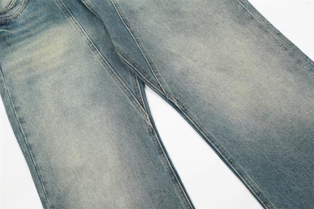 Japanese Brand × Jean Trendy fashionable men's casual loose gradient washed jeans Size US 32 / EU 48 - 5 Thumbnail