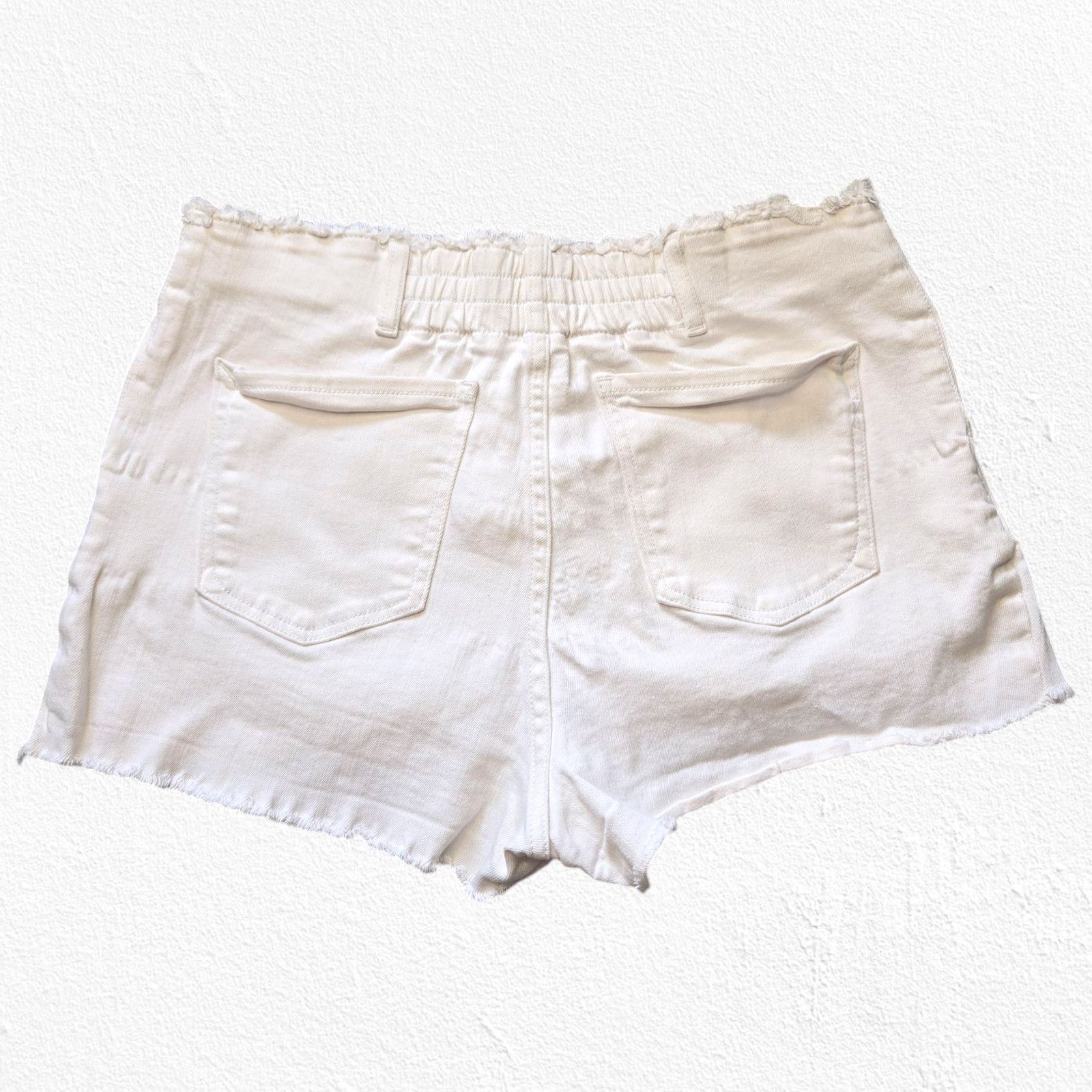 Express Express White Paper Bag Cut Off Shorts Size 8 Size 30" / US 8 / IT 44 - 10 Thumbnail